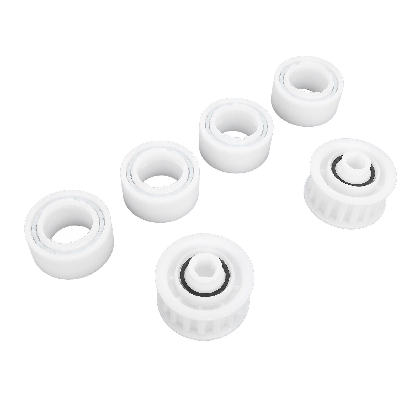 4 Pack Guide Wheels Replacement Pool Cleaner Guide Wheels with 2 Pully Gears