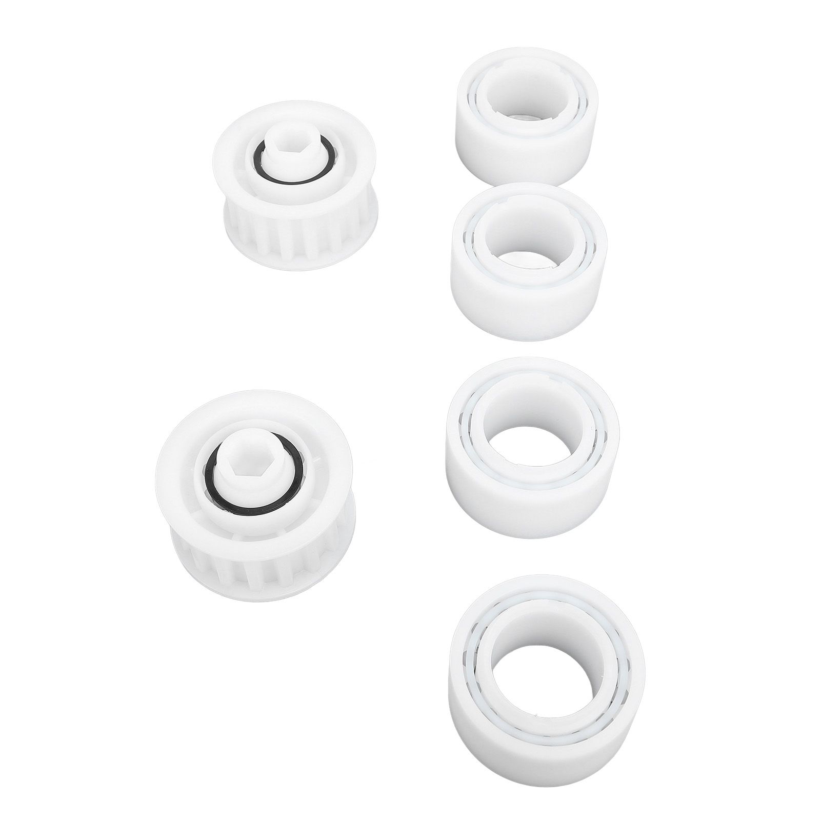 4 Pack Guide Wheels Replacement Pool Cleaner Guide Wheels with 2 Pully Gears view 2