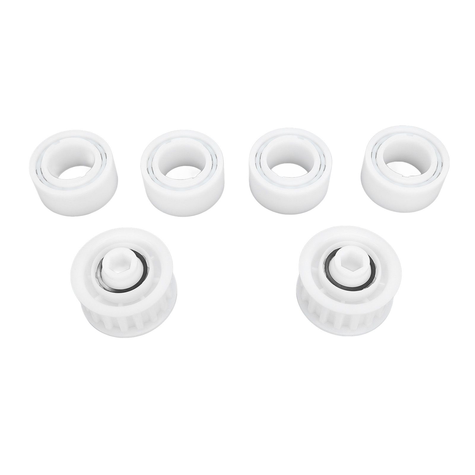 4 Pack Guide Wheels Replacement Pool Cleaner Guide Wheels with 2 Pully Gears view 3