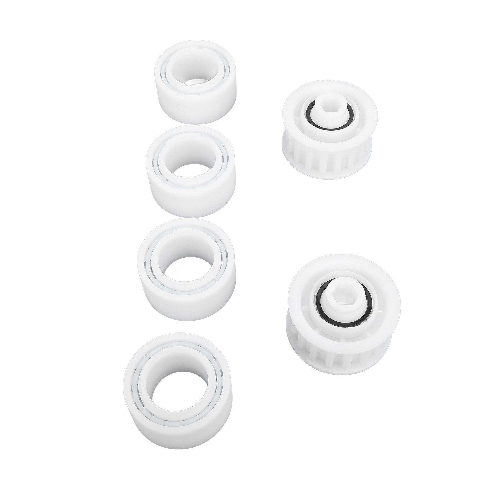 4 Pack Guide Wheels Replacement Pool Cleaner Guide Wheels with 2 Pully Gears view 7