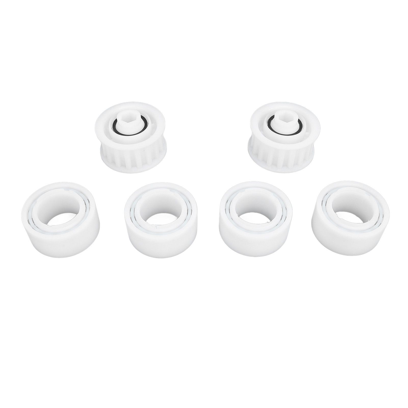 4 Pack Guide Wheels Replacement Pool Cleaner Guide Wheels with 2 Pully Gears view 12