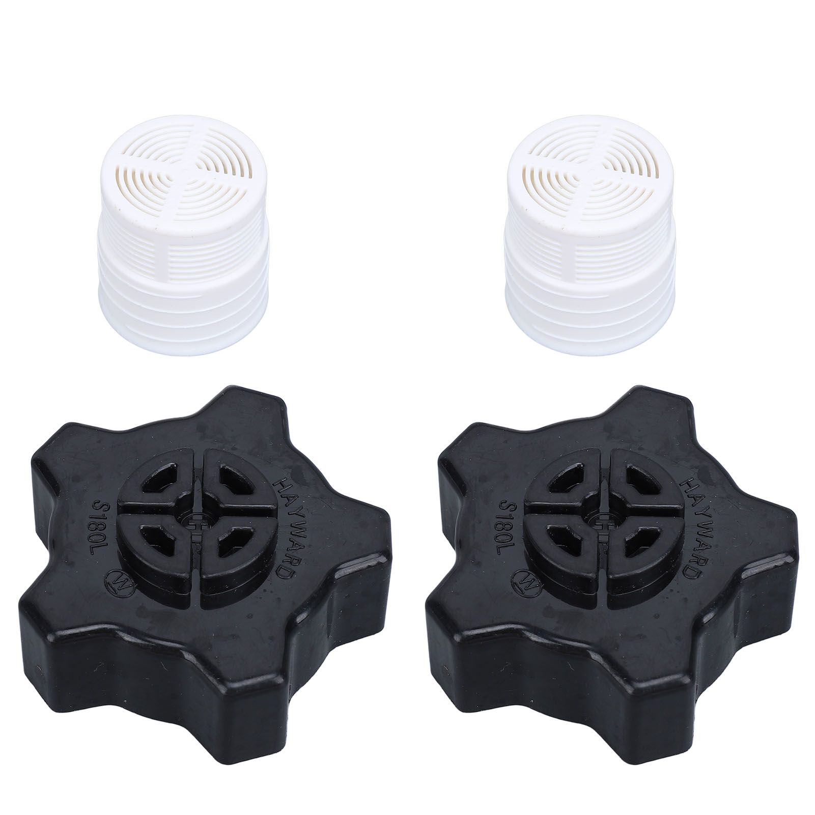 2 Set Drain Cap Assembly Pool Sand Filter Gasket Screen Replacement for view 4