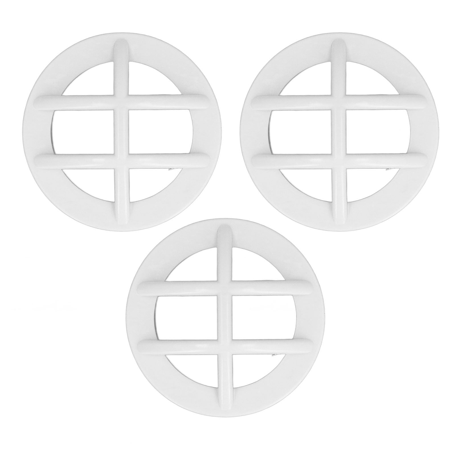 3PCS Inlet Grate Insert G1‑1/2 Male Thread Wall Mounted Grille Fitting Round view 4