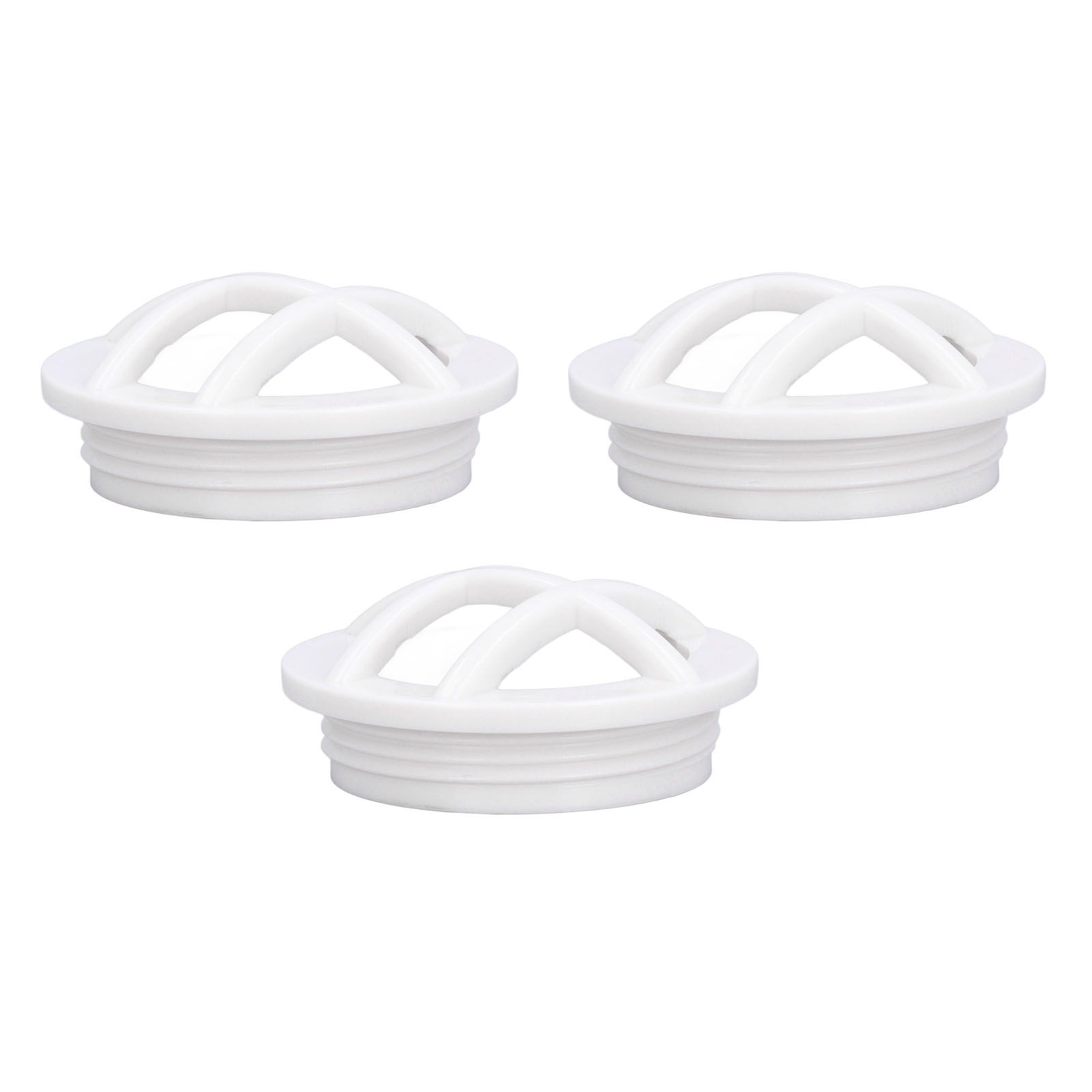 3PCS Inlet Grate Insert G1‑1/2 Male Thread Wall Mounted Grille Fitting Round view 11