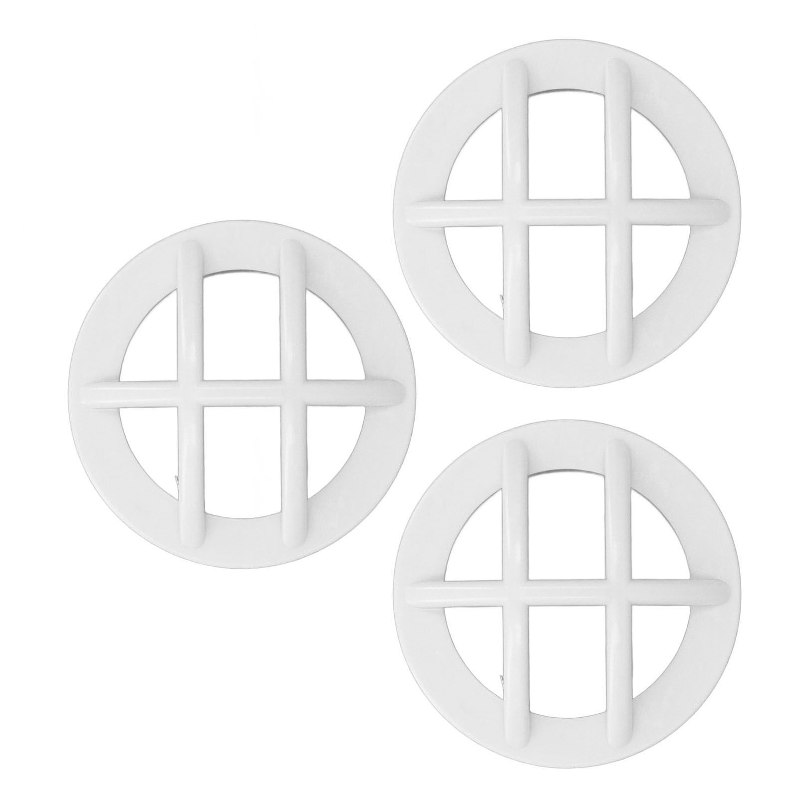 3PCS Inlet Grate Insert G1‑1/2 Male Thread Wall Mounted Grille Fitting Round view 12
