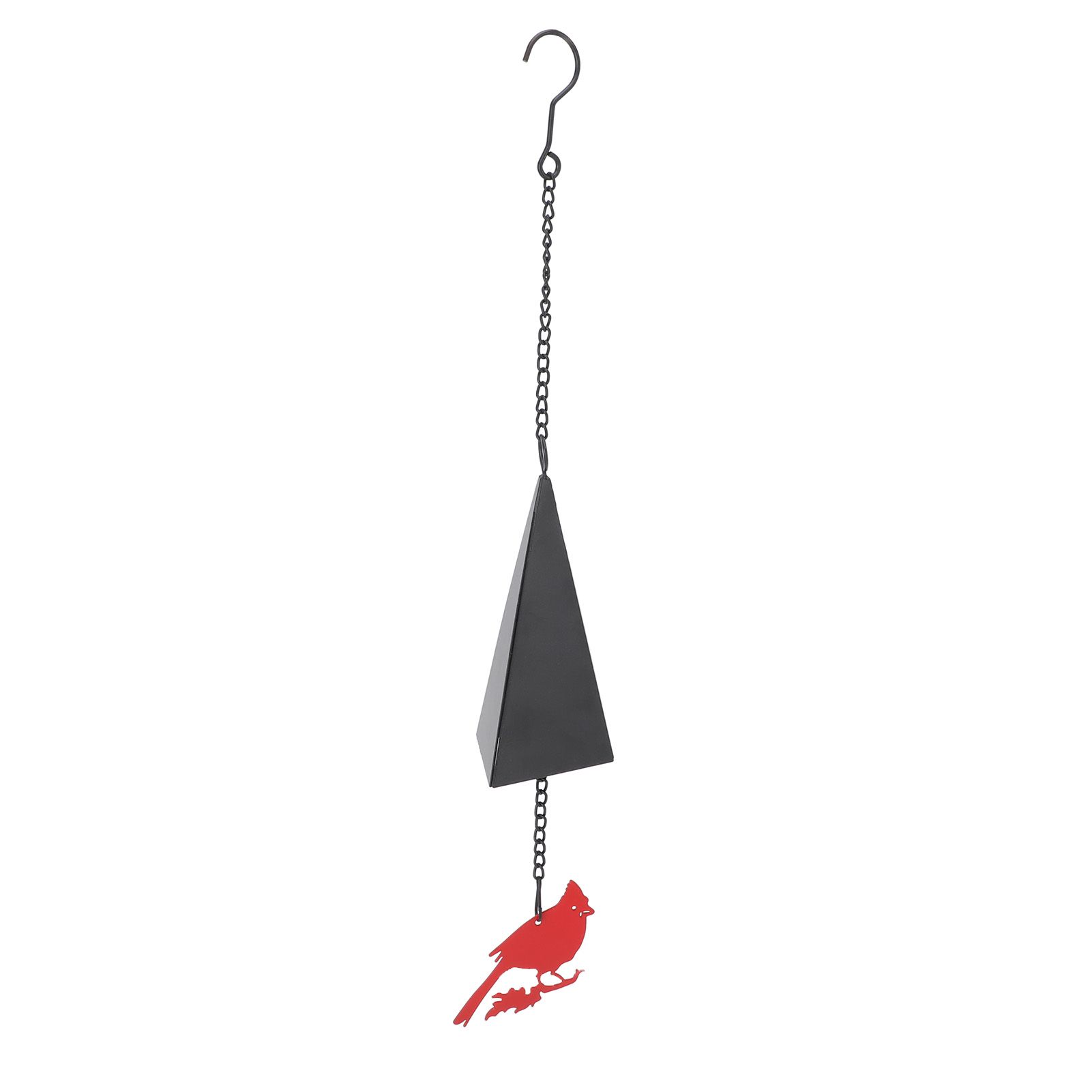 Wind Bell Hanging Decoration Iron Rust Proof Geometric Bird Bell Pedant for — image 1