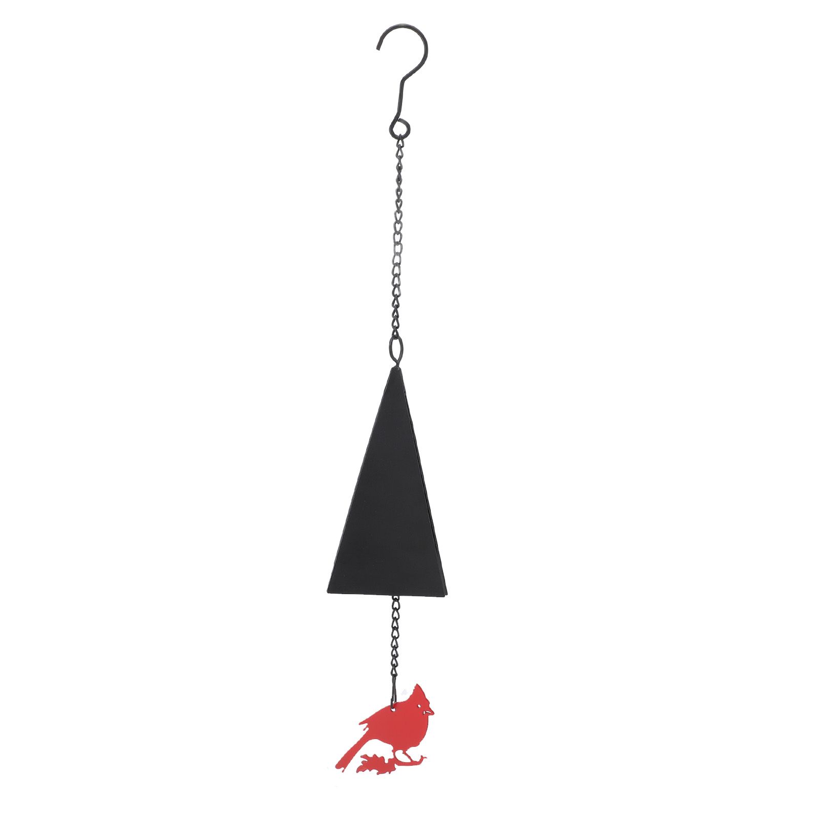 Wind Bell Hanging Decoration Iron Rust Proof Geometric Bird Bell Pedant for view 3
