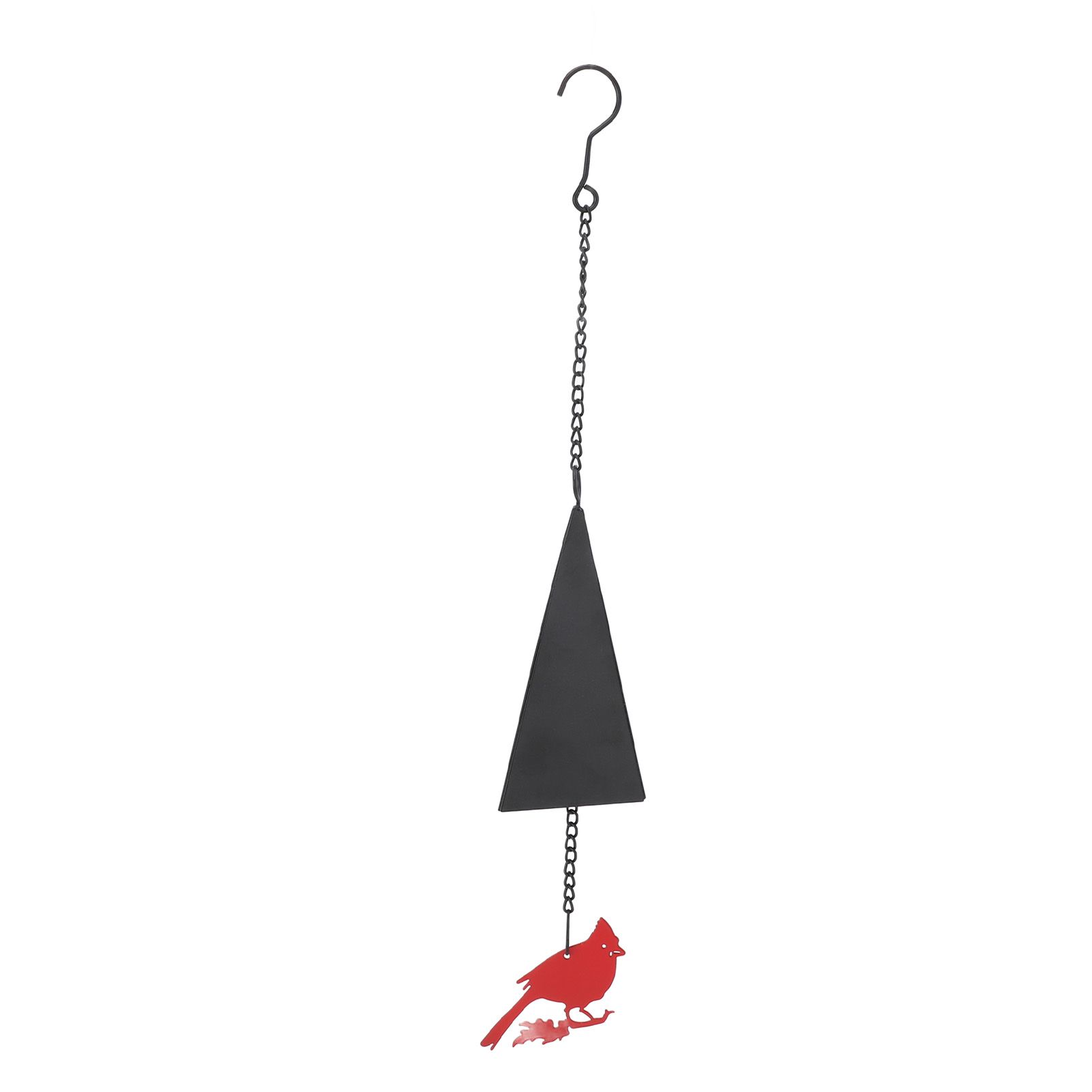 Wind Bell Hanging Decoration Iron Rust Proof Geometric Bird Bell Pedant for view 4