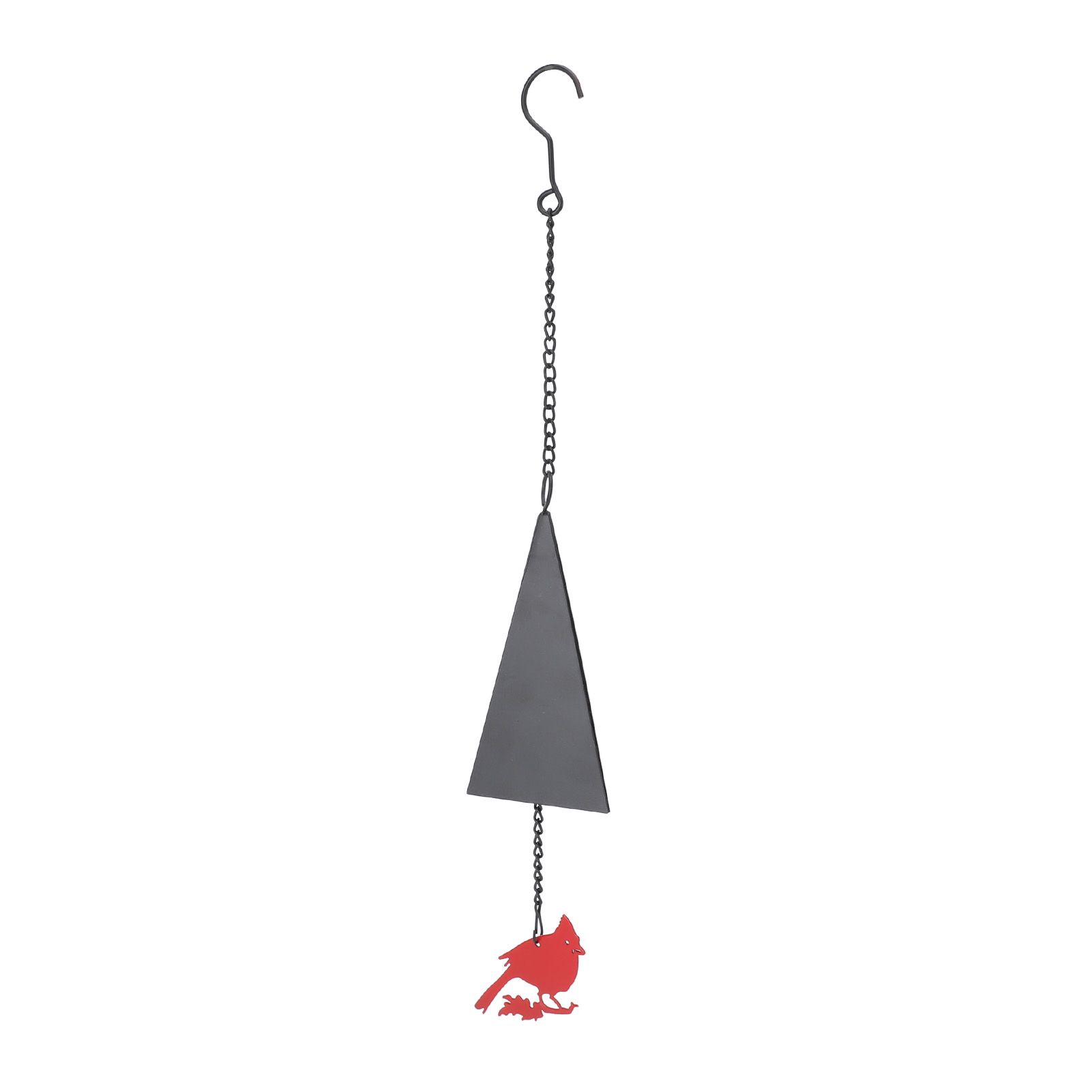 Wind Bell Hanging Decoration Iron Rust Proof Geometric Bird Bell Pedant for view 9