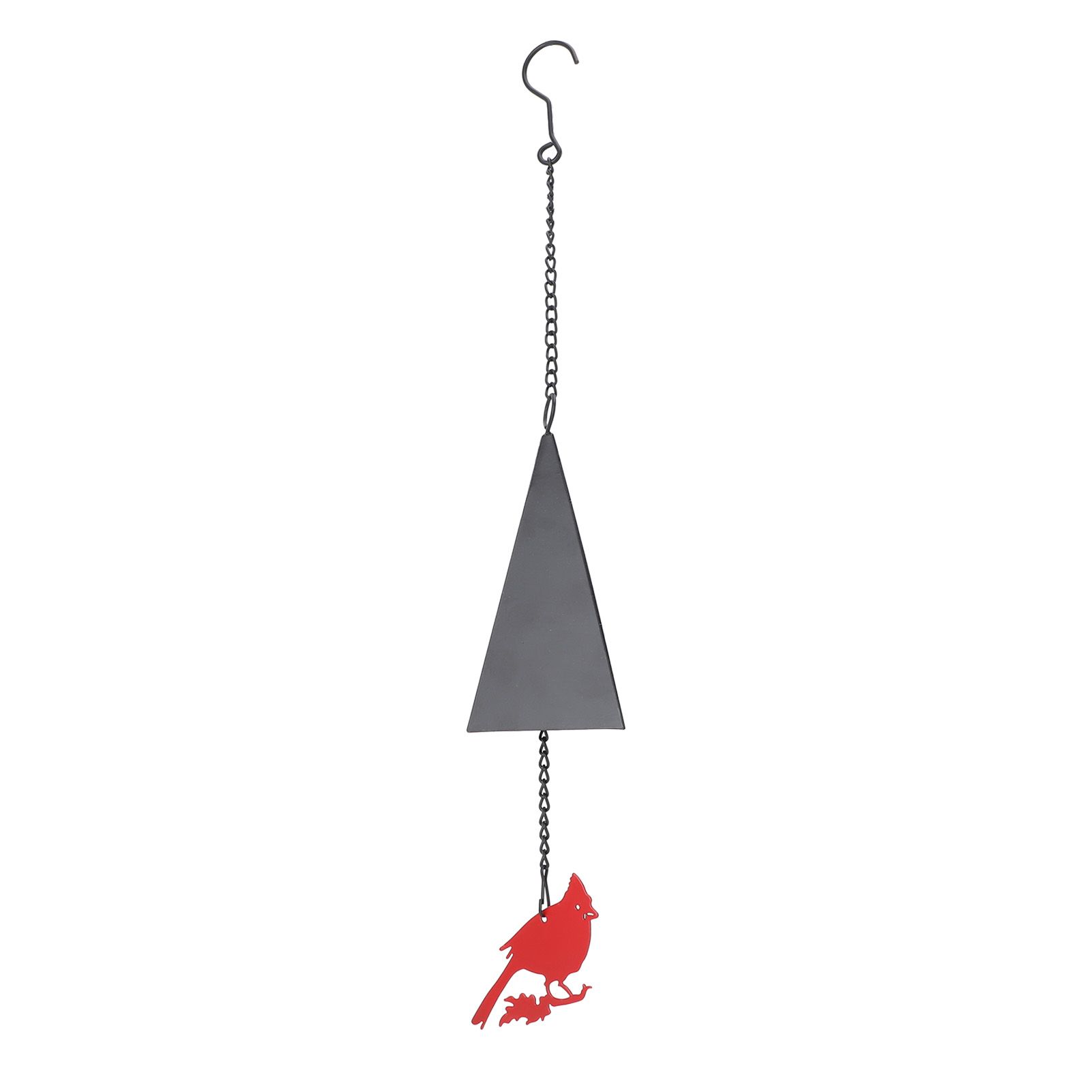Wind Bell Hanging Decoration Iron Rust Proof Geometric Bird Bell Pedant for view 10
