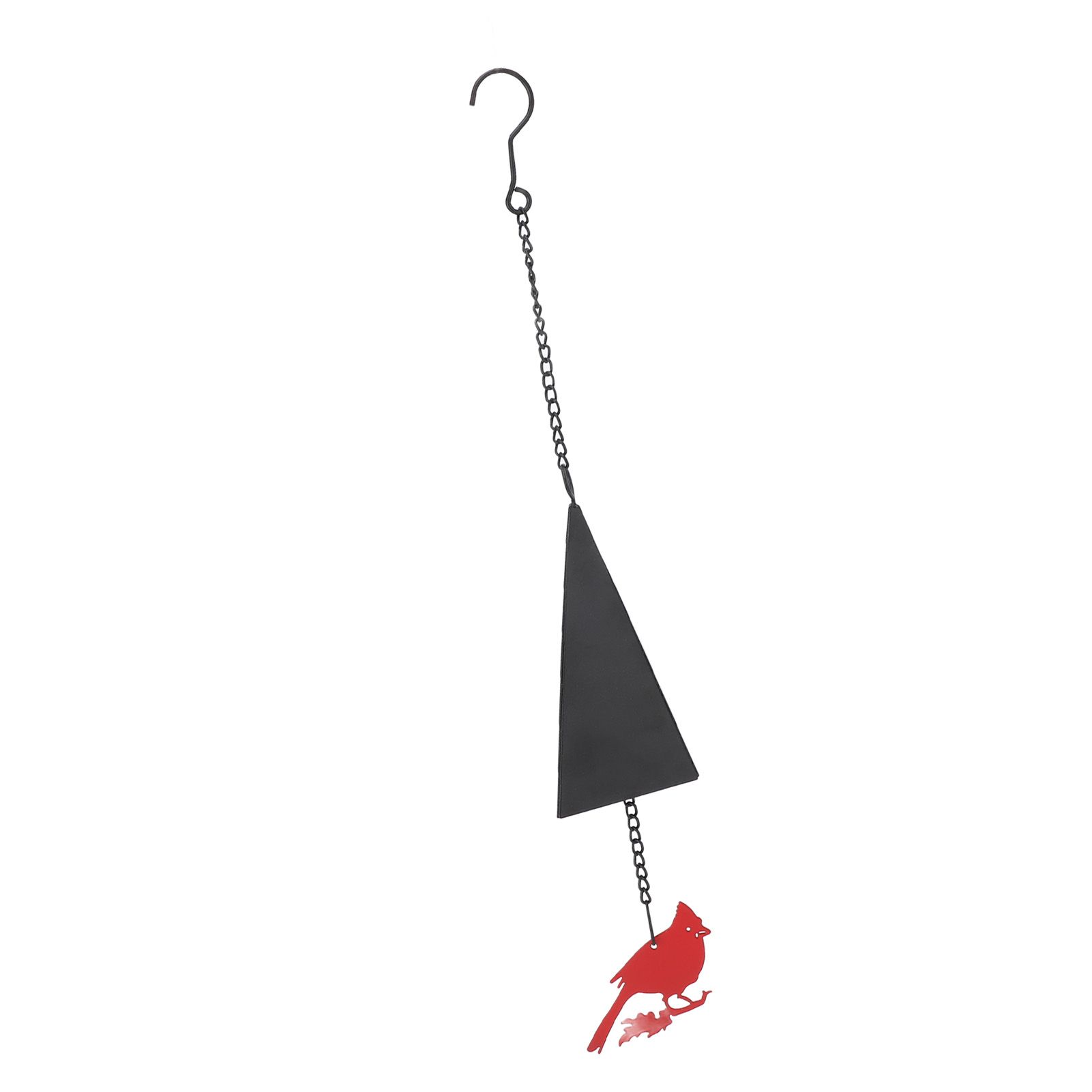 Wind Bell Hanging Decoration Iron Rust Proof Geometric Bird Bell Pedant for view 11