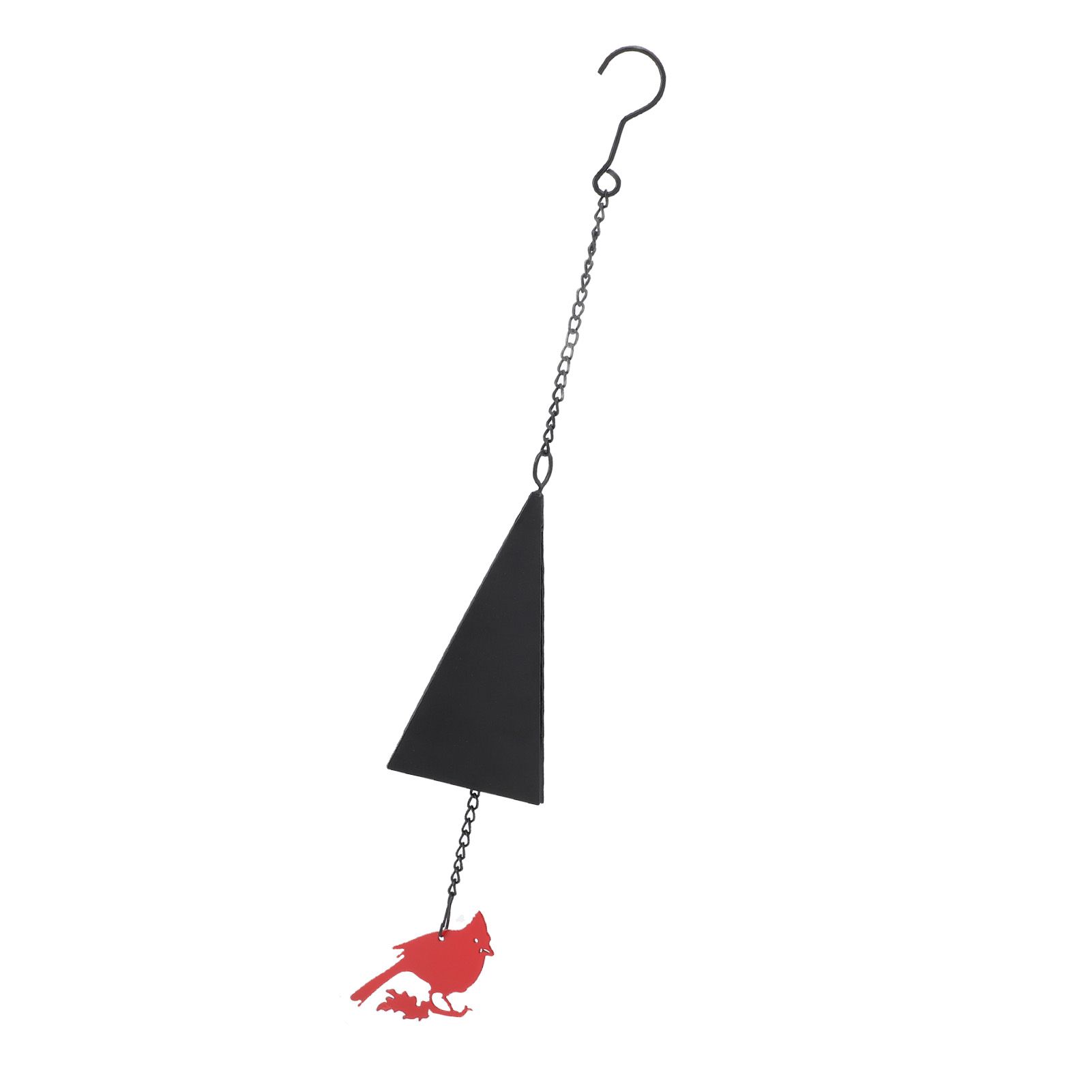 Wind Bell Hanging Decoration Iron Rust Proof Geometric Bird Bell Pedant for view 12