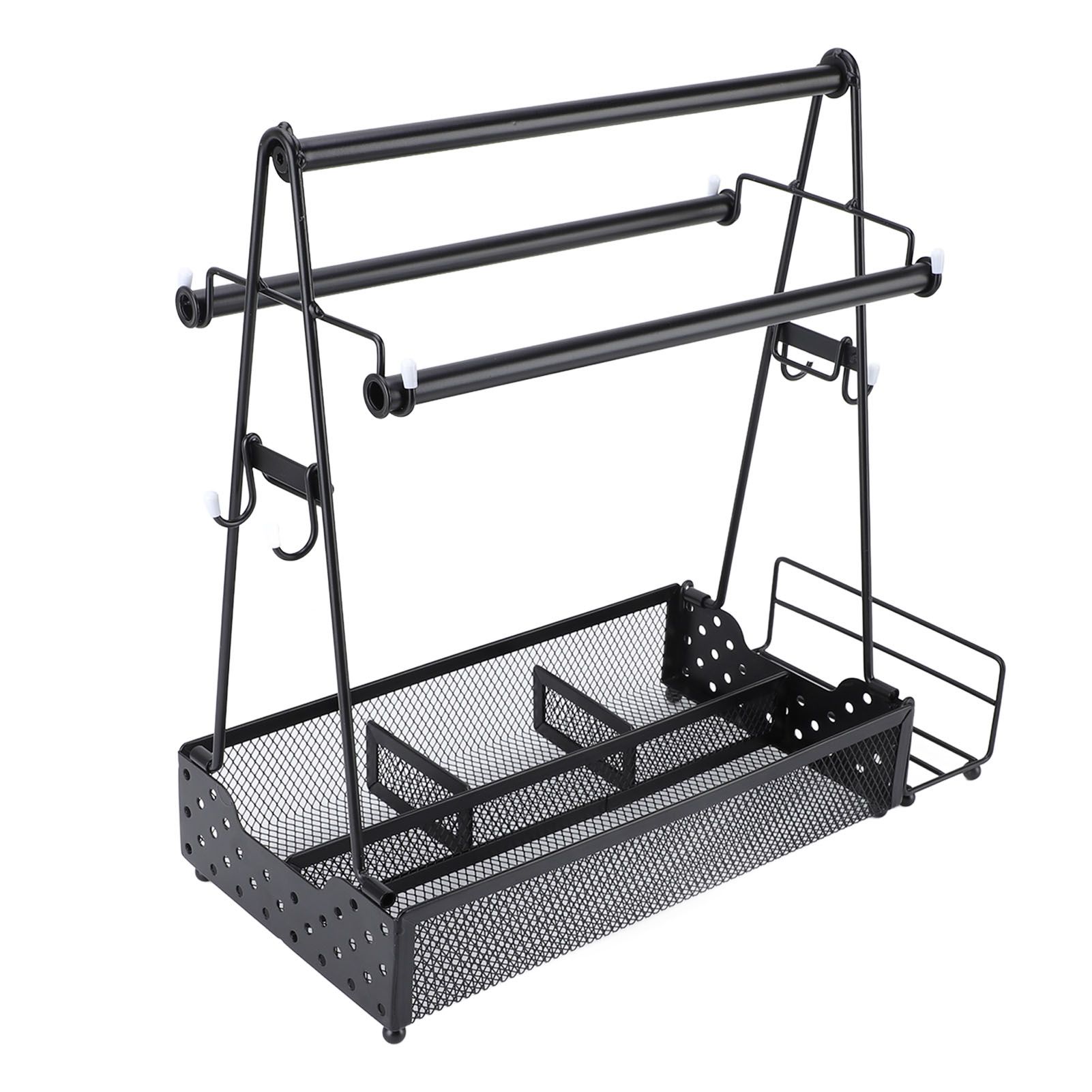 Bbq Condiment Holder With Paper Towel and Napkin Holder Metal Mesh Condiment view 11