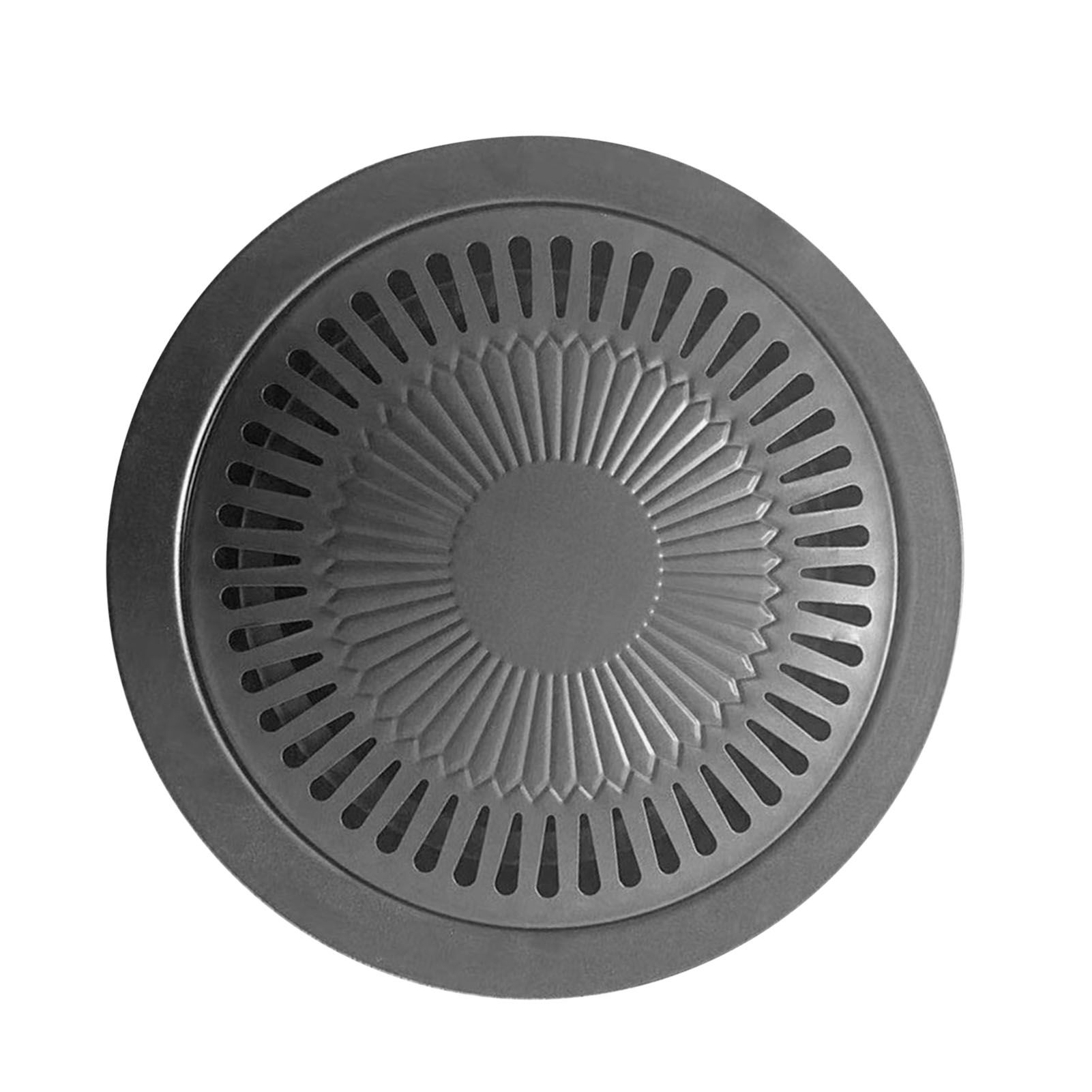 Korean BBQ Grill Pan Iron Easy to Clean Anti Stick Round Stovetop Barbecue view 2