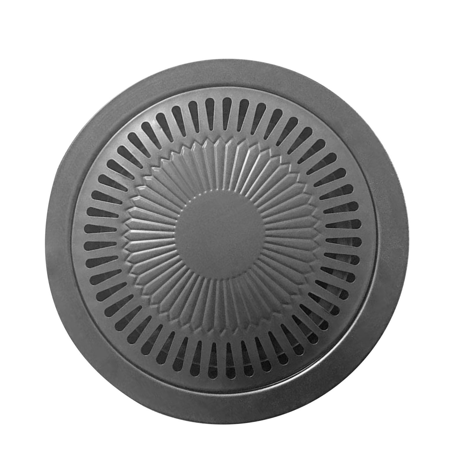 Korean BBQ Grill Pan Iron Easy to Clean Anti Stick Round Stovetop Barbecue view 6