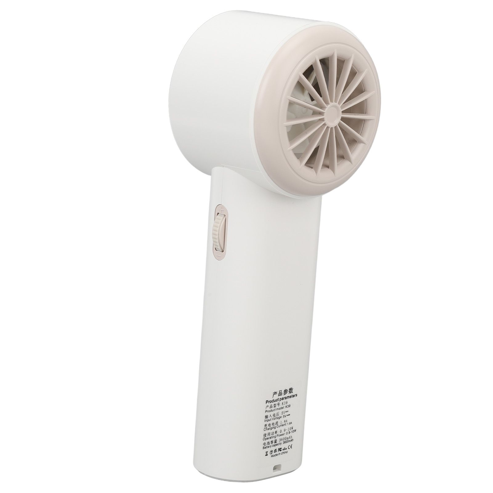 Handheld Cooling Fan High Speed USB Charging Portable Screen Display Mini Fan view 12