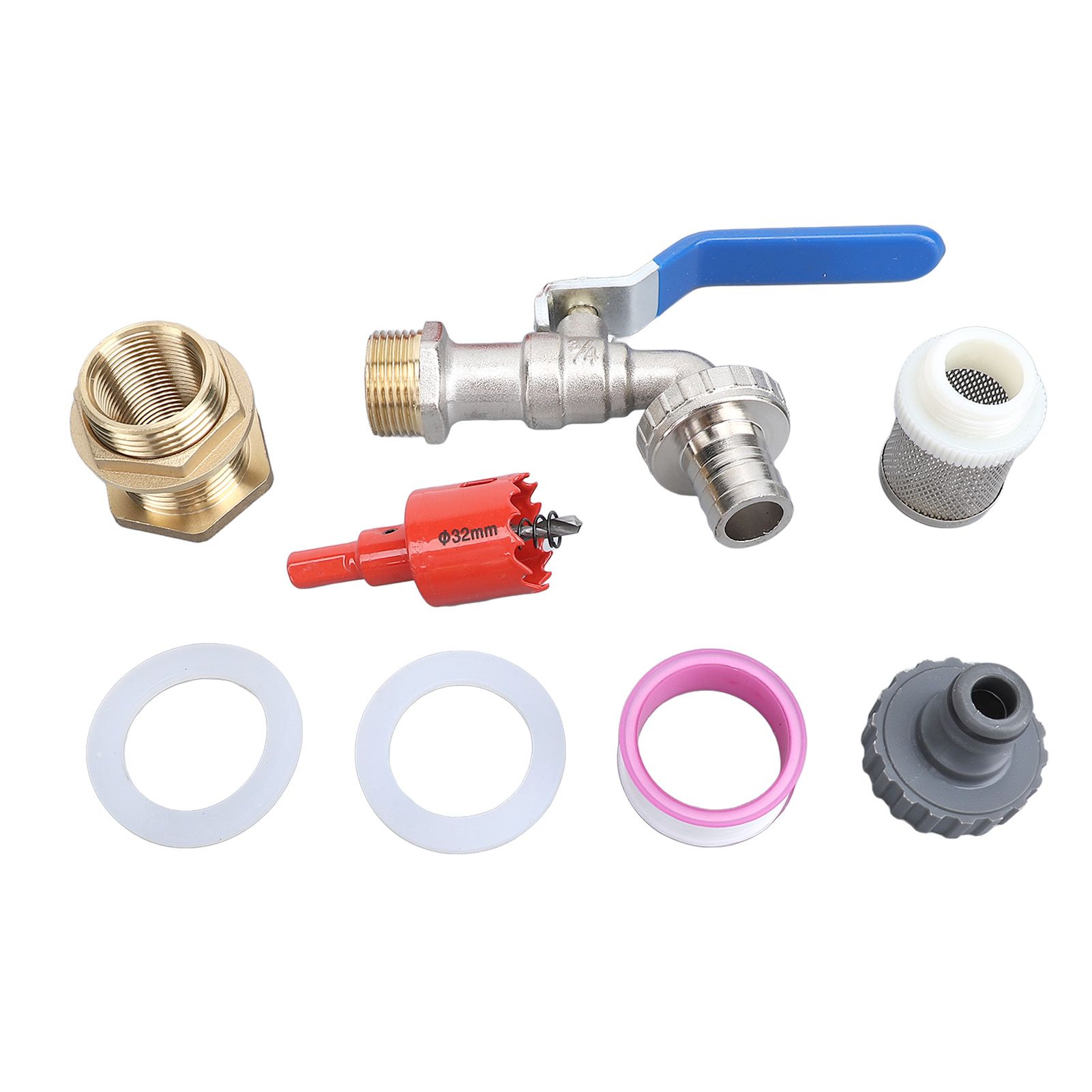 Rain Barrel Spigot Kit Professional Brass Efficient Save Energy Water Bucket view 3