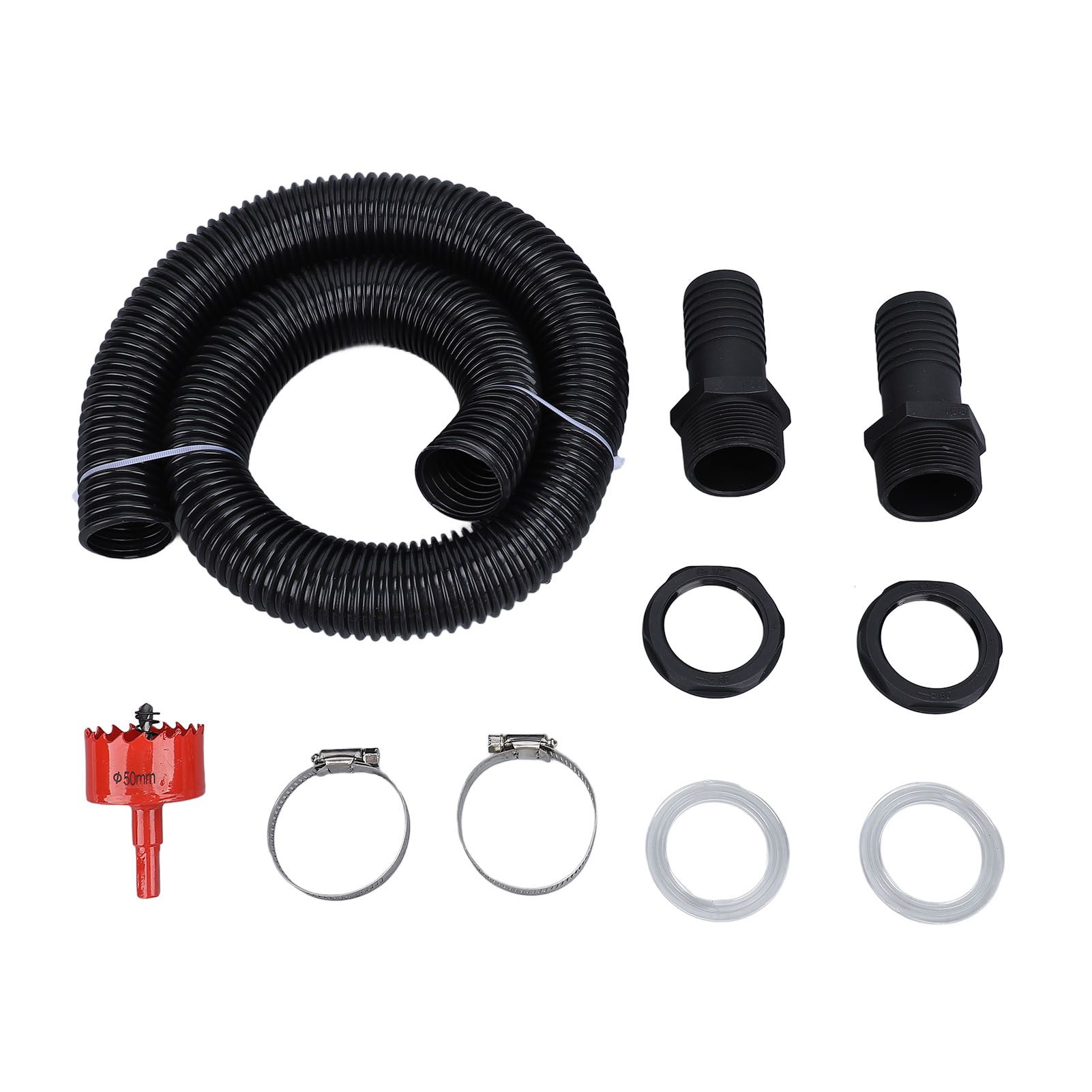 Rain Barrel Hose Connector Kit 39.4 Inch Plastic Rain Barrel Diverter Linking view 3