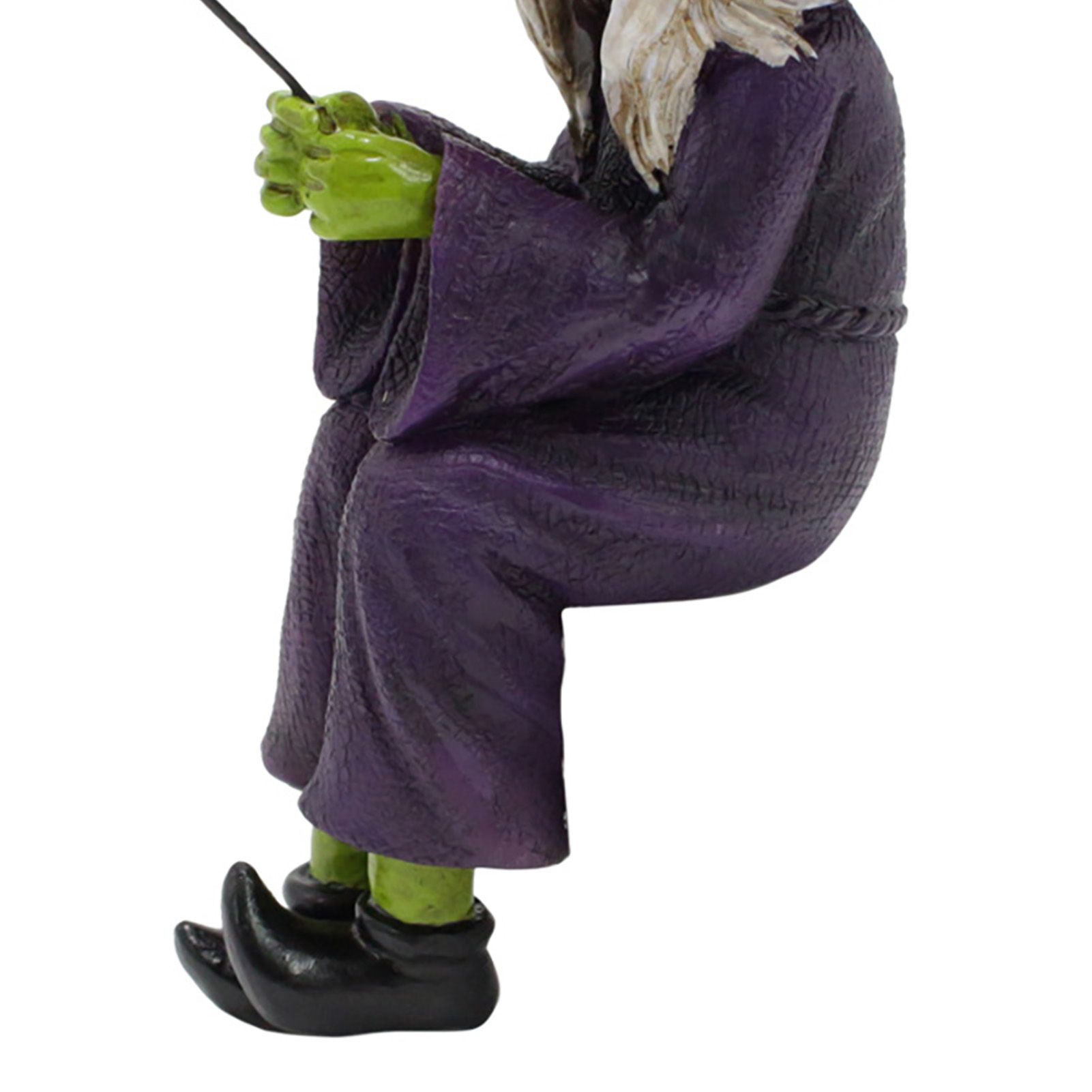 Witch Fishing Statue Resin Garden Microscopic Craft Sculpture Festival Witch view 2