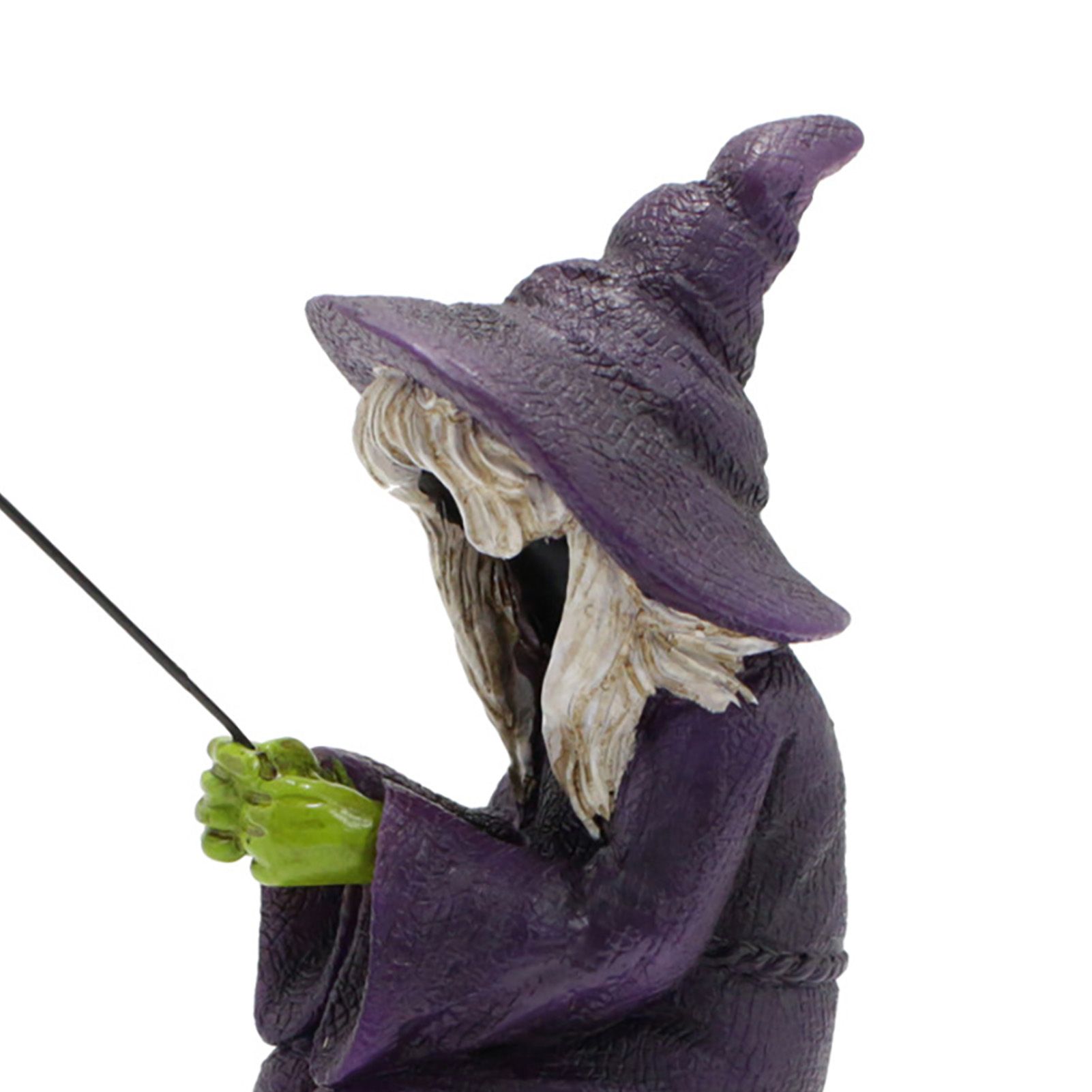Witch Fishing Statue Resin Garden Microscopic Craft Sculpture Festival Witch view 5