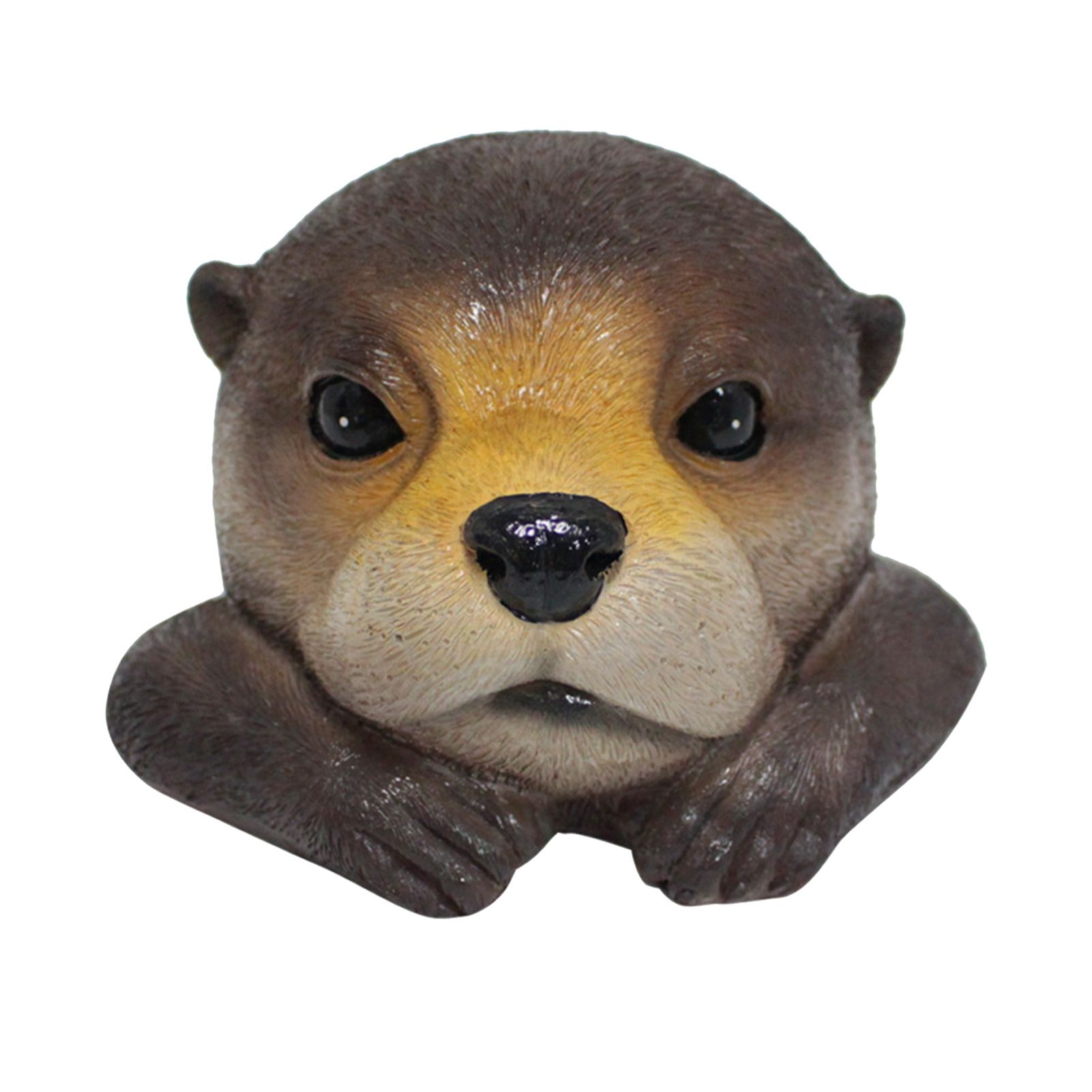 Floating Otter Decor Outdoor Pond Ornaments Waterproof Resin Realistic view 3