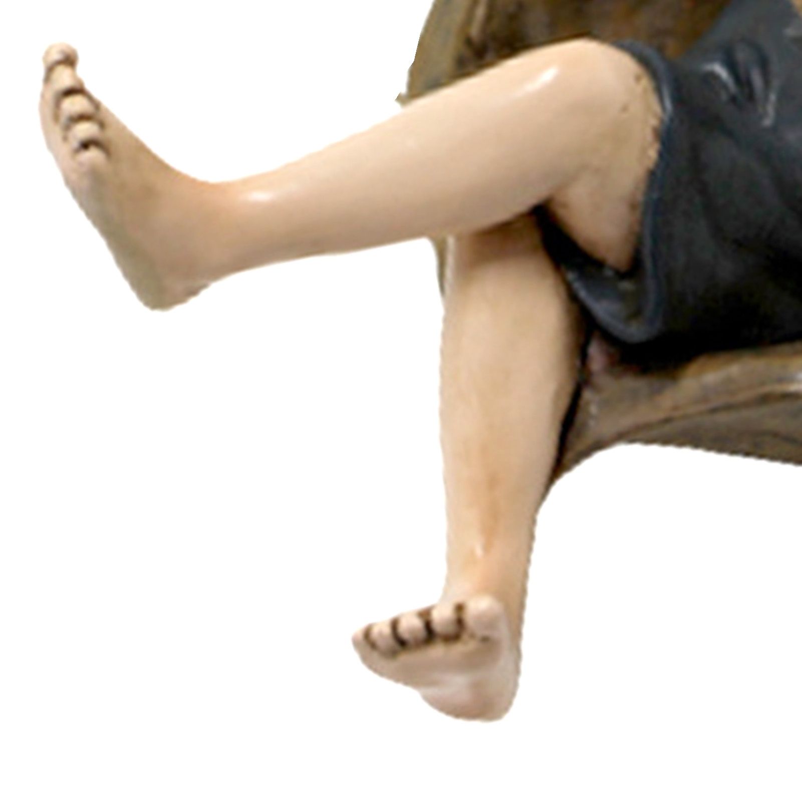 Swing Statue Tree Hanging Ornament Sleeping Boy Look Swinging Figurine view 2