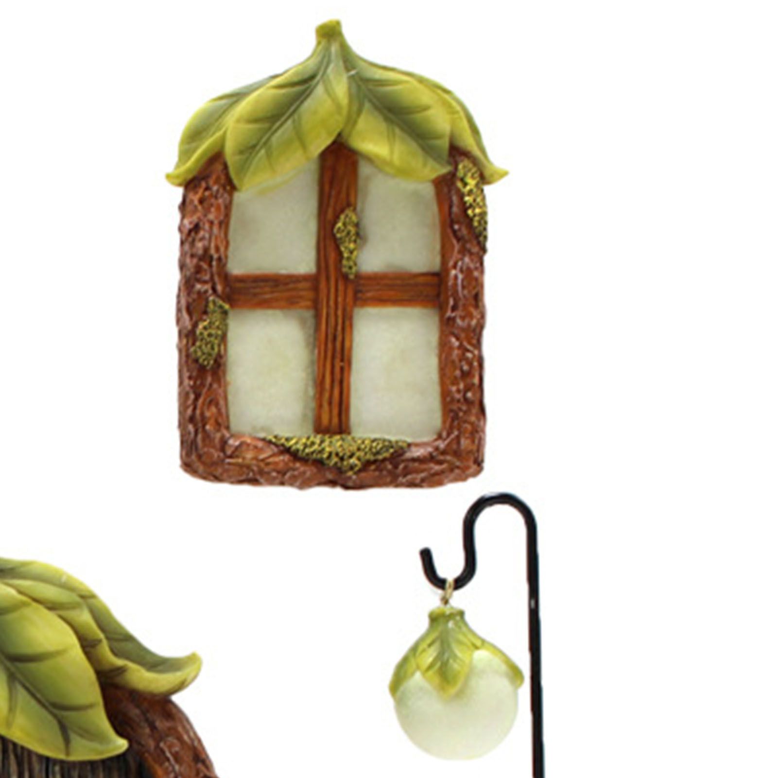 Glow Window Door Decoration for Tree Resin Miniature Garden Lawn Ornament Art view 5