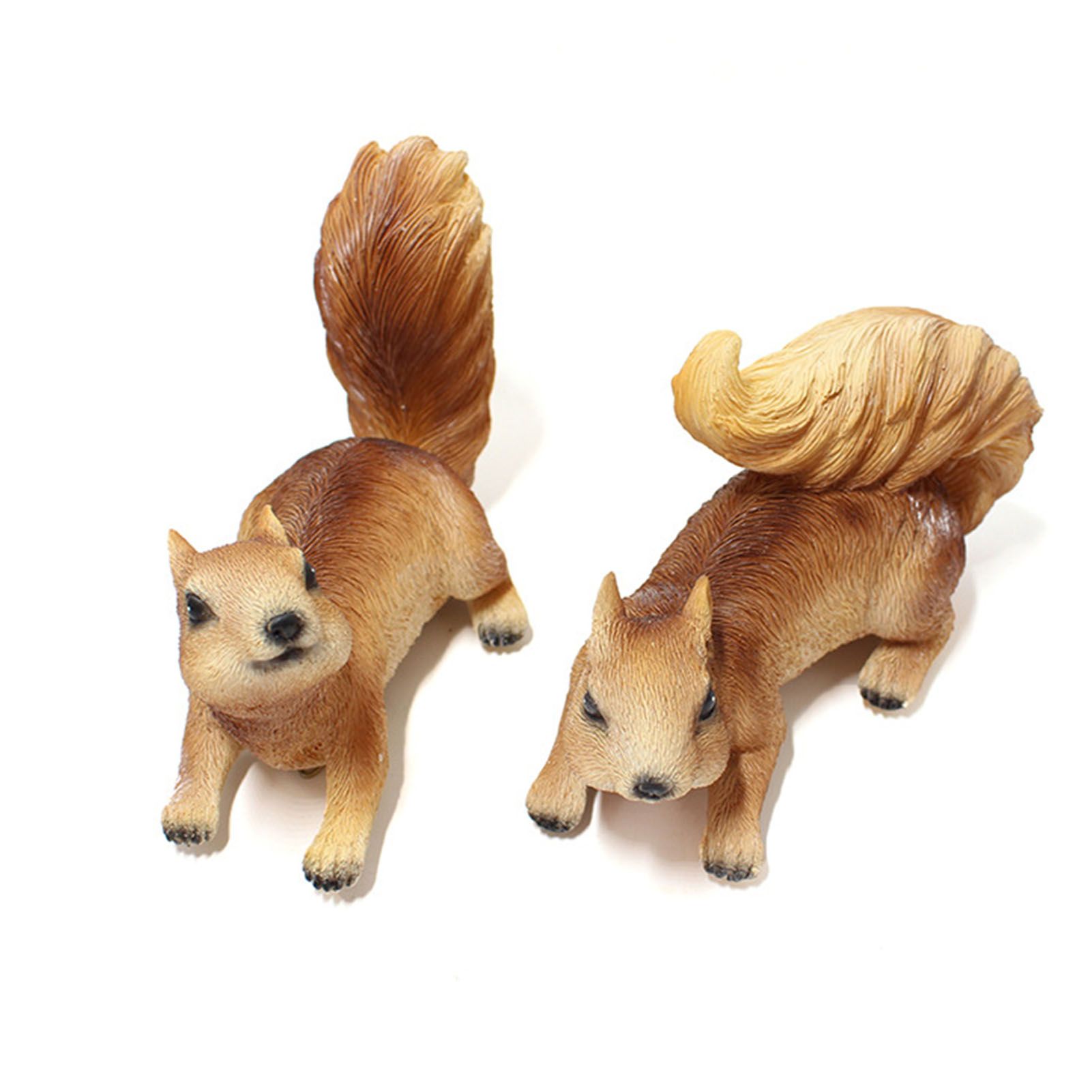 Resin Animal Squirrels Model Cute Squirrel Hanging Statues for Garden Outdoor view 3