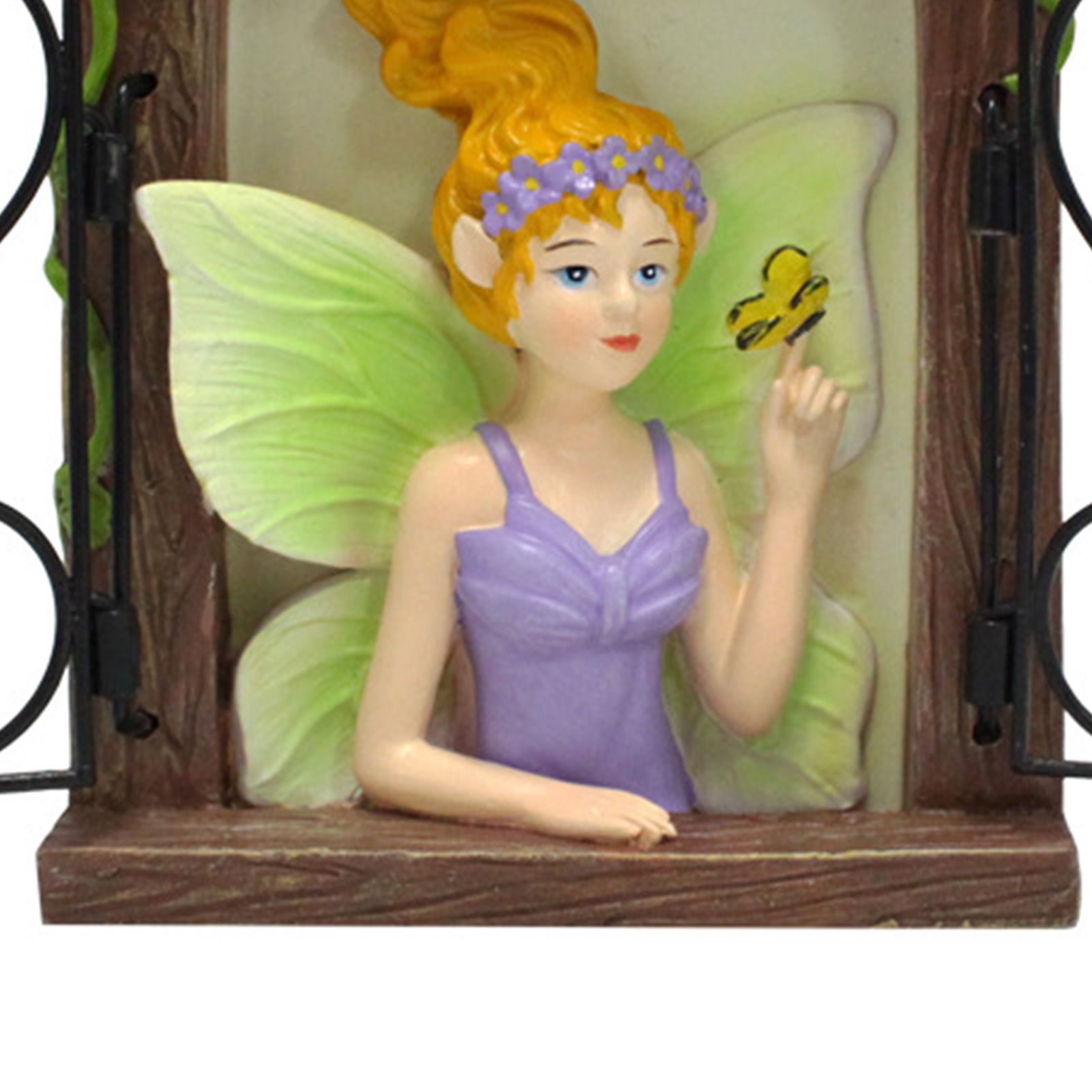 Lovely Resin Figurines Flower Fairy Micro Landscape Decoration Glow in The view 2