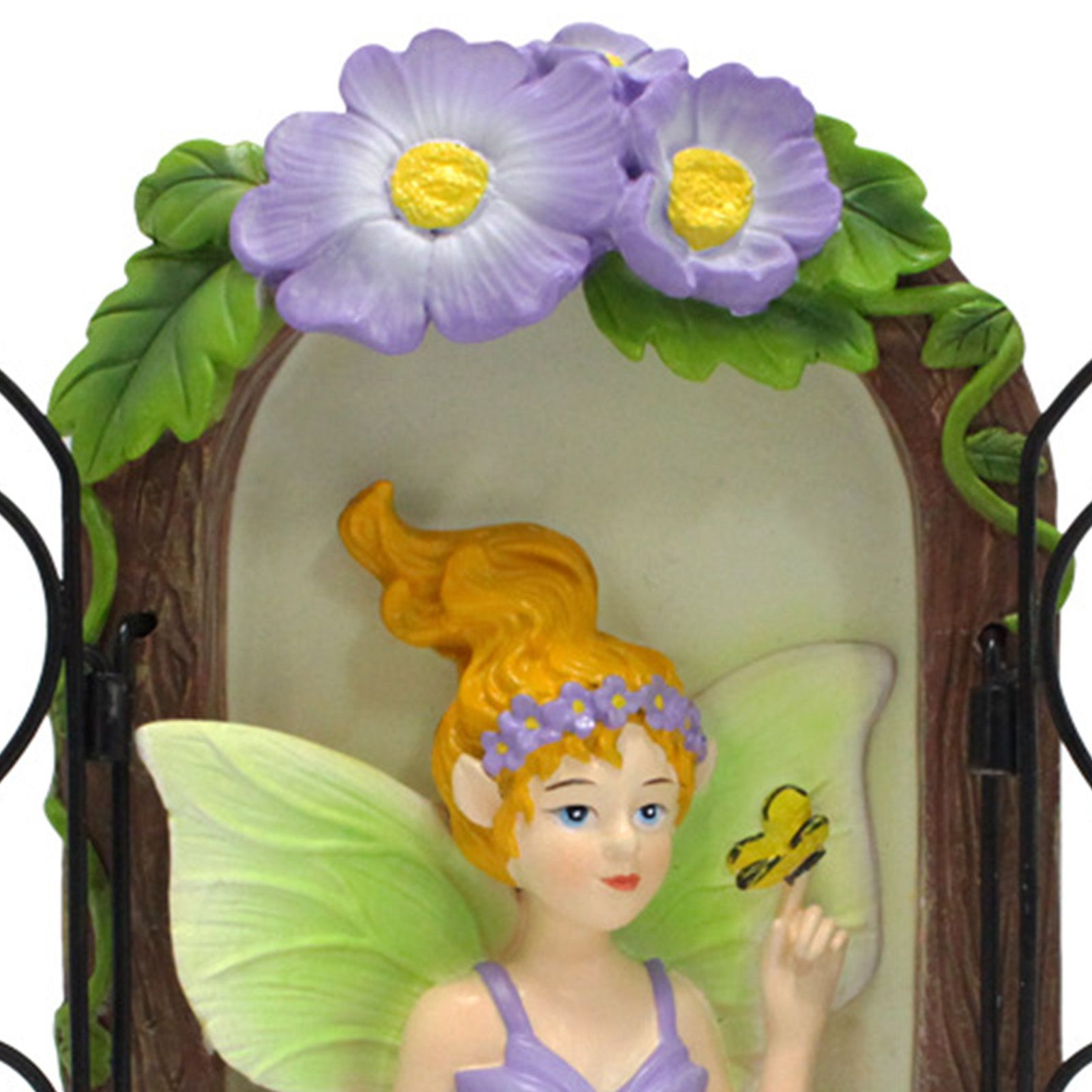 Lovely Resin Figurines Flower Fairy Micro Landscape Decoration Glow in The view 7
