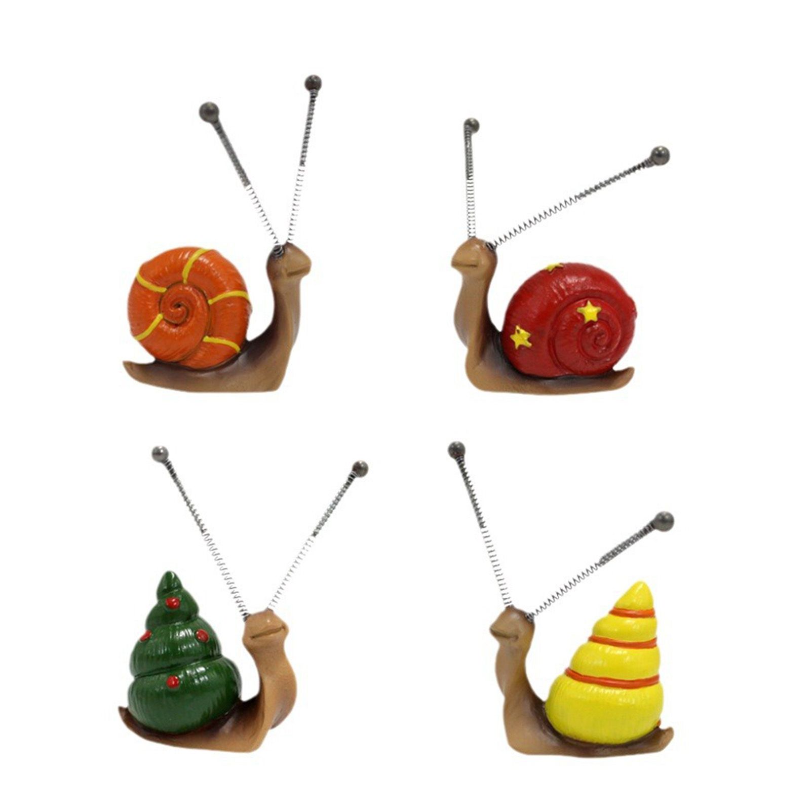 Mini Colorful Snail Decoration Small Cute Snail Statue Ornament Miniatures view 3