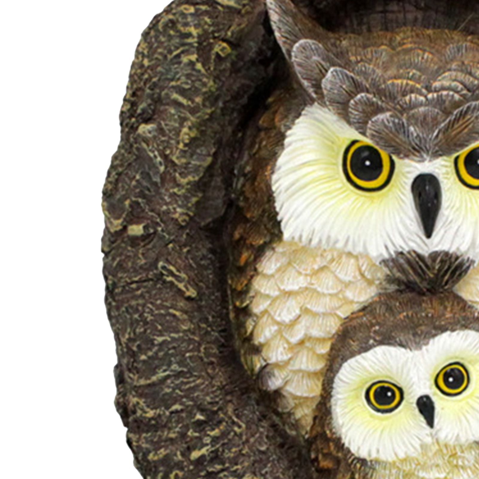 Owl Tree Hugger Outdoor Decor Whimsical Sculpture Garden Statue Yard Art view 5