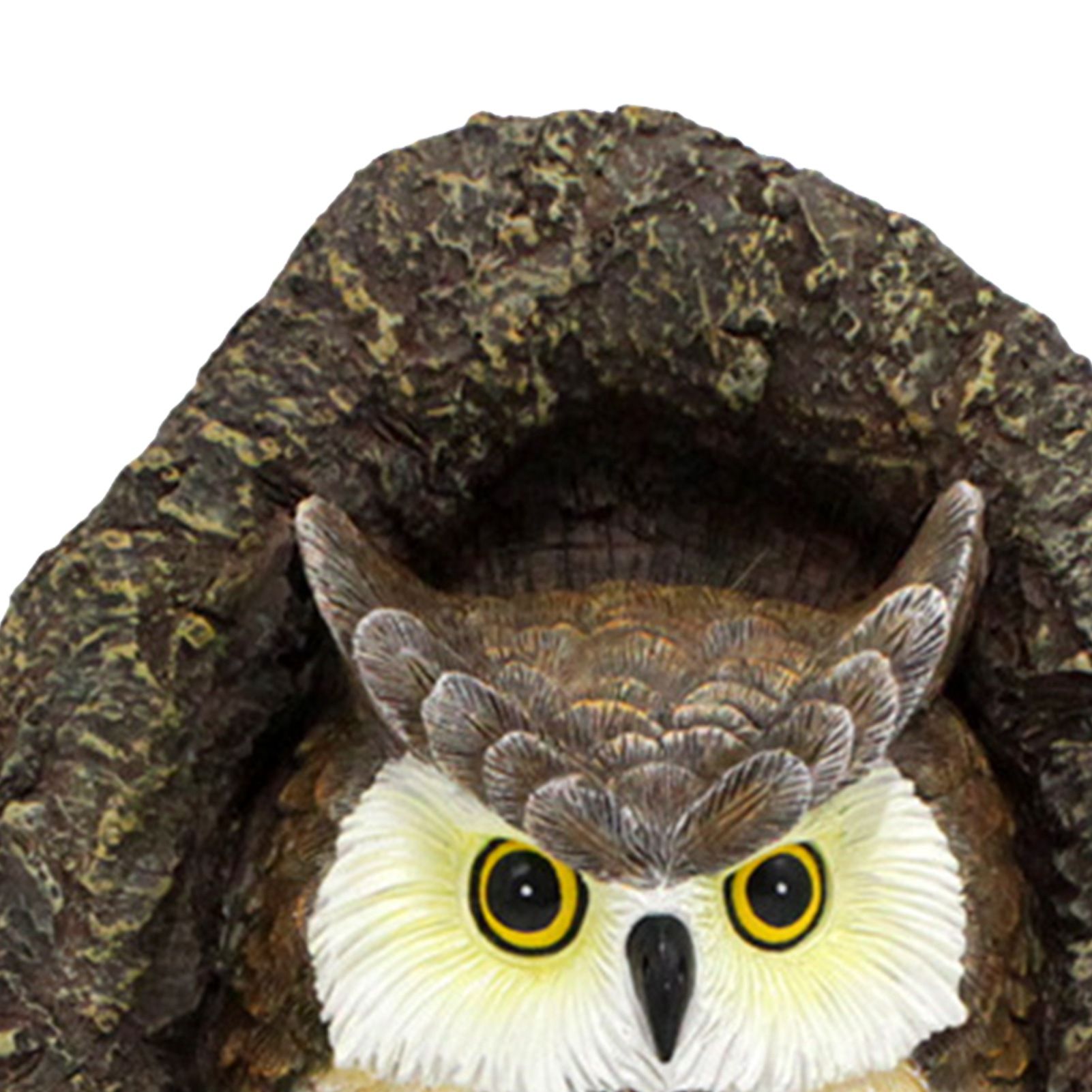 Owl Tree Hugger Outdoor Decor Whimsical Sculpture Garden Statue Yard Art view 7
