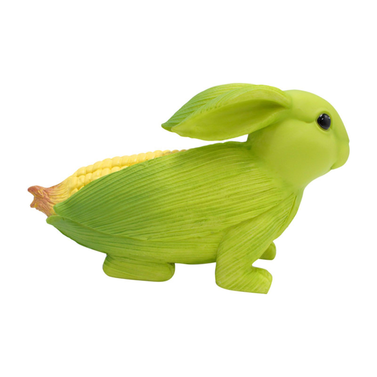 Rabbit Garden Statue Cute Adorable Outdoor Corn Bunny Resin Figurines for view 4