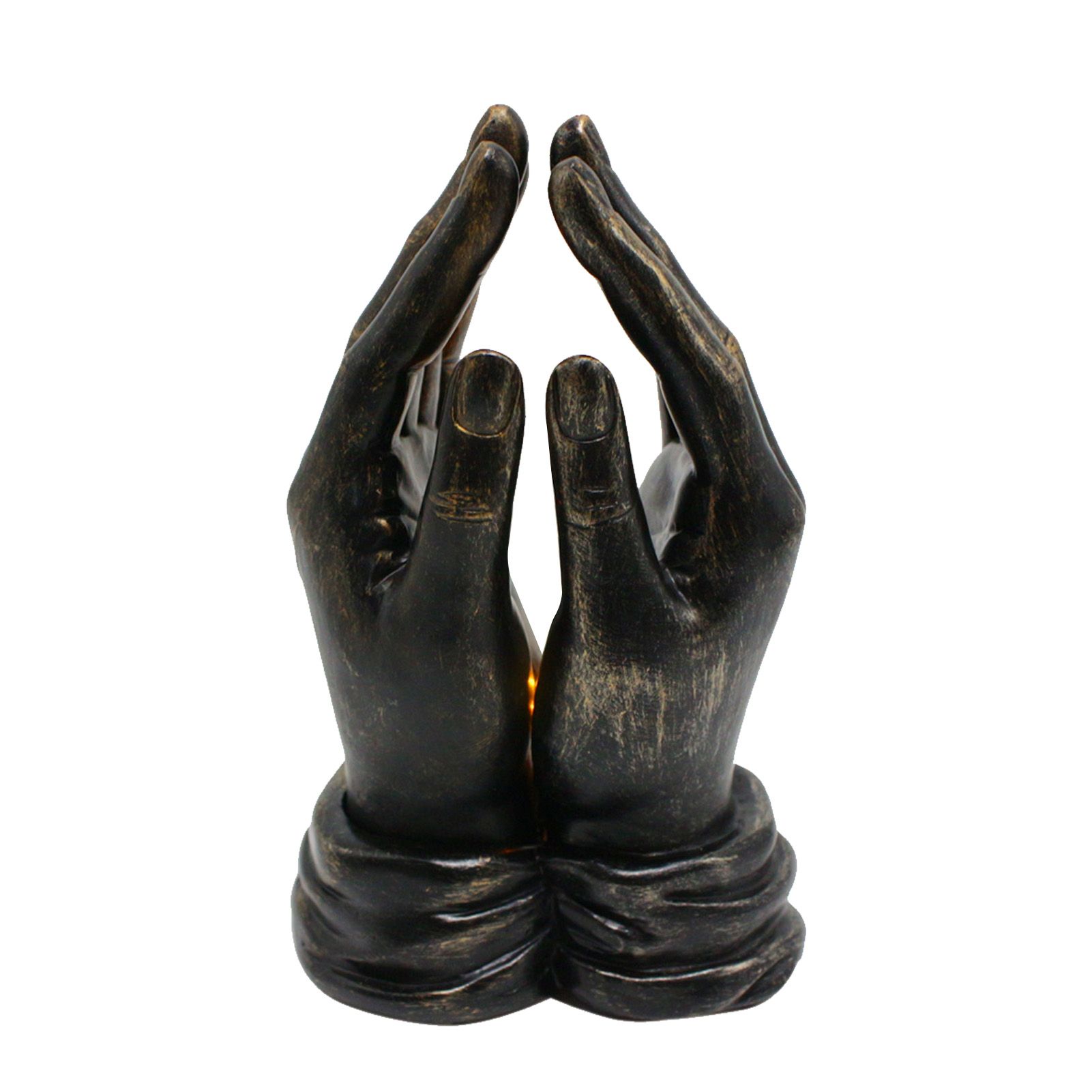 Praying Hands Figurine Statue Synthetic Resin Hand Gesture Praying Ornament view 3
