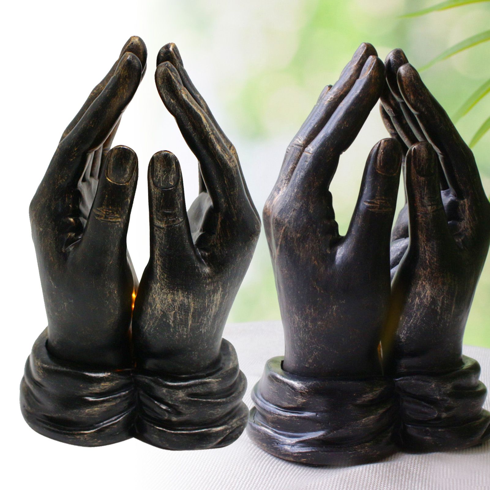 Praying Hands Figurine Statue Synthetic Resin Hand Gesture Praying Ornament view 8