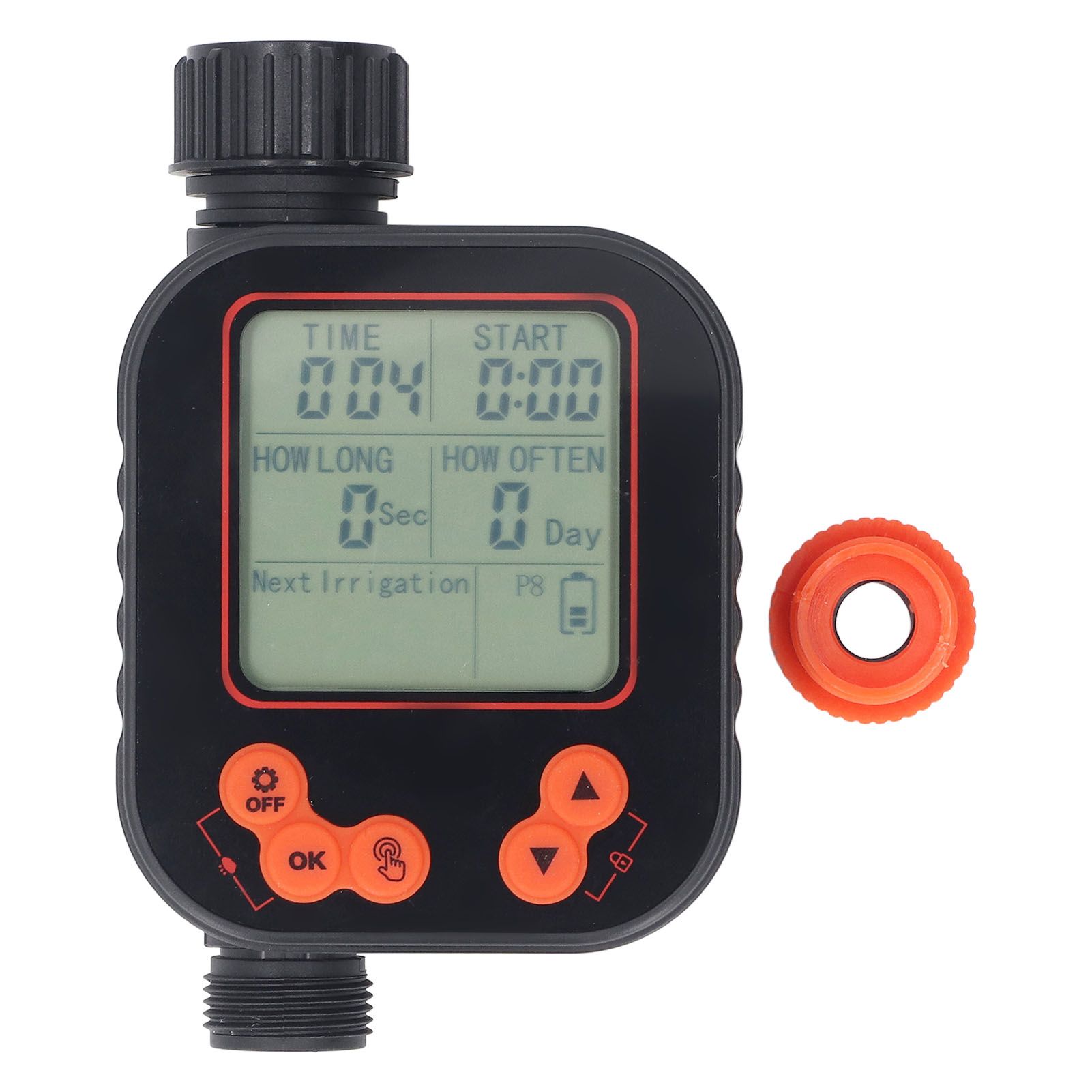 Automatic Watering Timer G3/4 Female Thread Programmable LCD Display Digital view 3