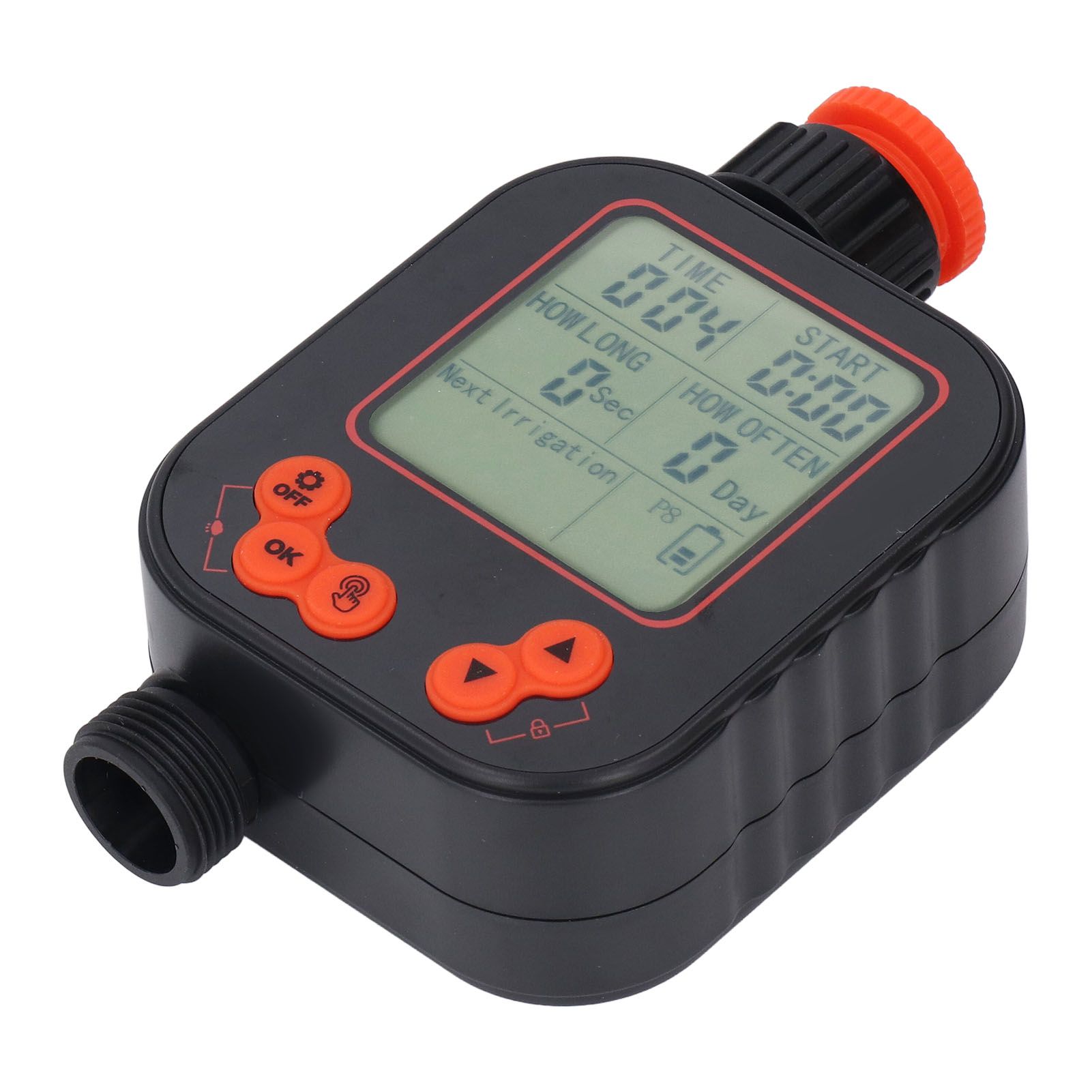 Automatic Watering Timer G3/4 Female Thread Programmable LCD Display Digital view 12
