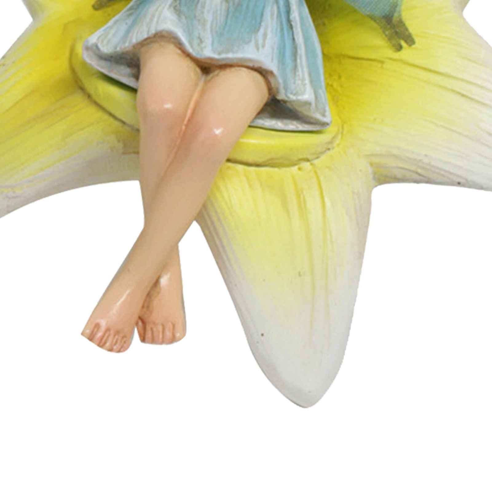 Flower Fairy Figurine with Flower Table and Chair Resin Exquisite Fairy Statue view 7