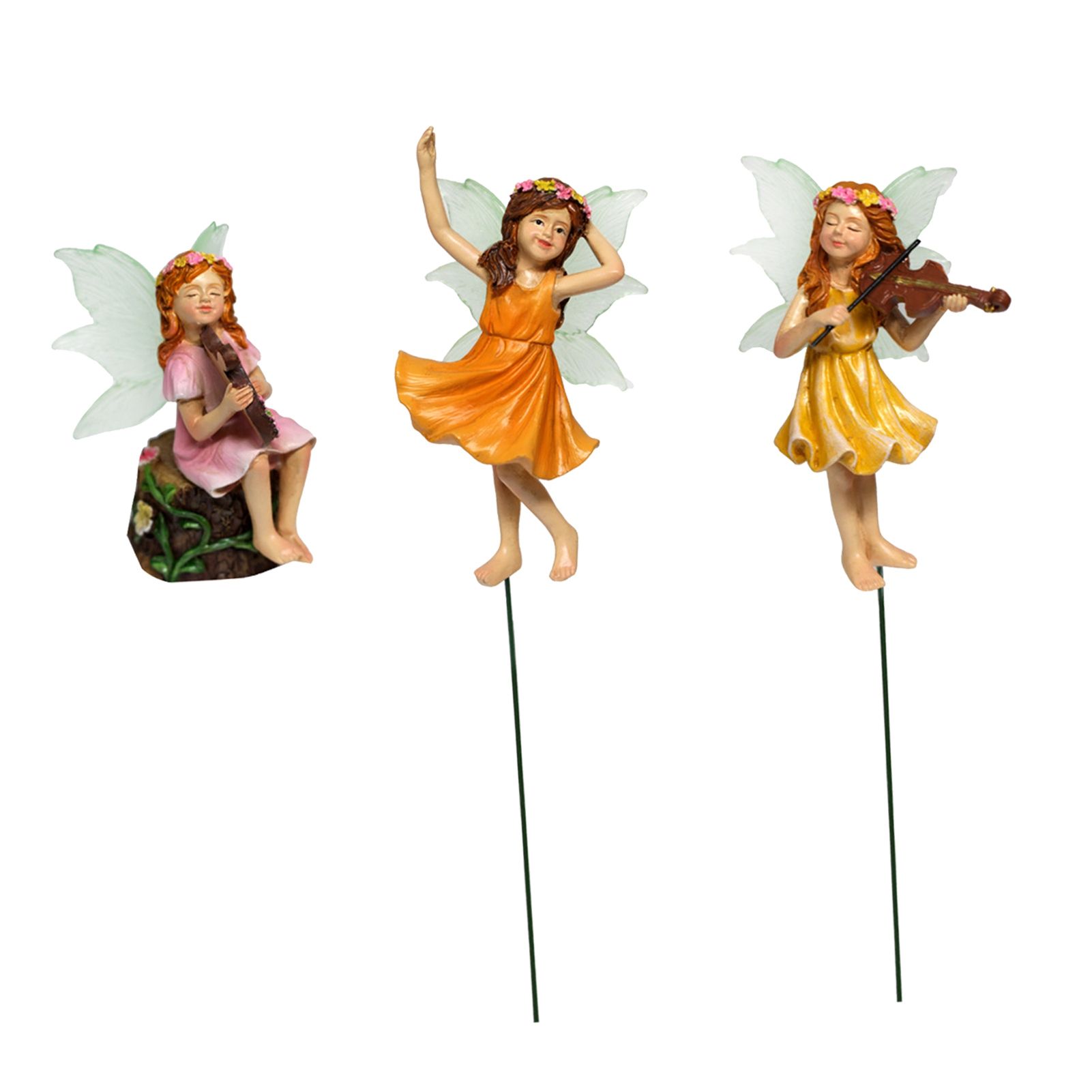 Flower Fairy Ornament Luminous Resin Innovative Waterproof Garden Flower Fairy — image 1