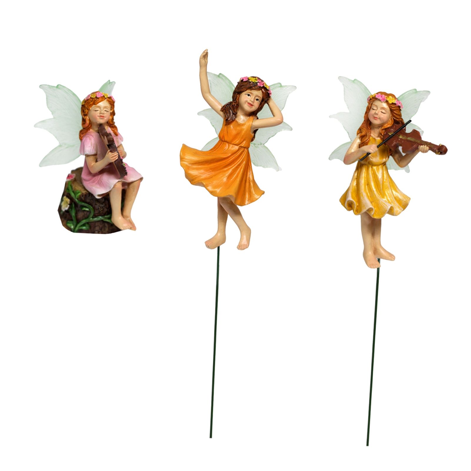 Flower Fairy Ornament Luminous Resin Innovative Waterproof Garden Flower Fairy view 6