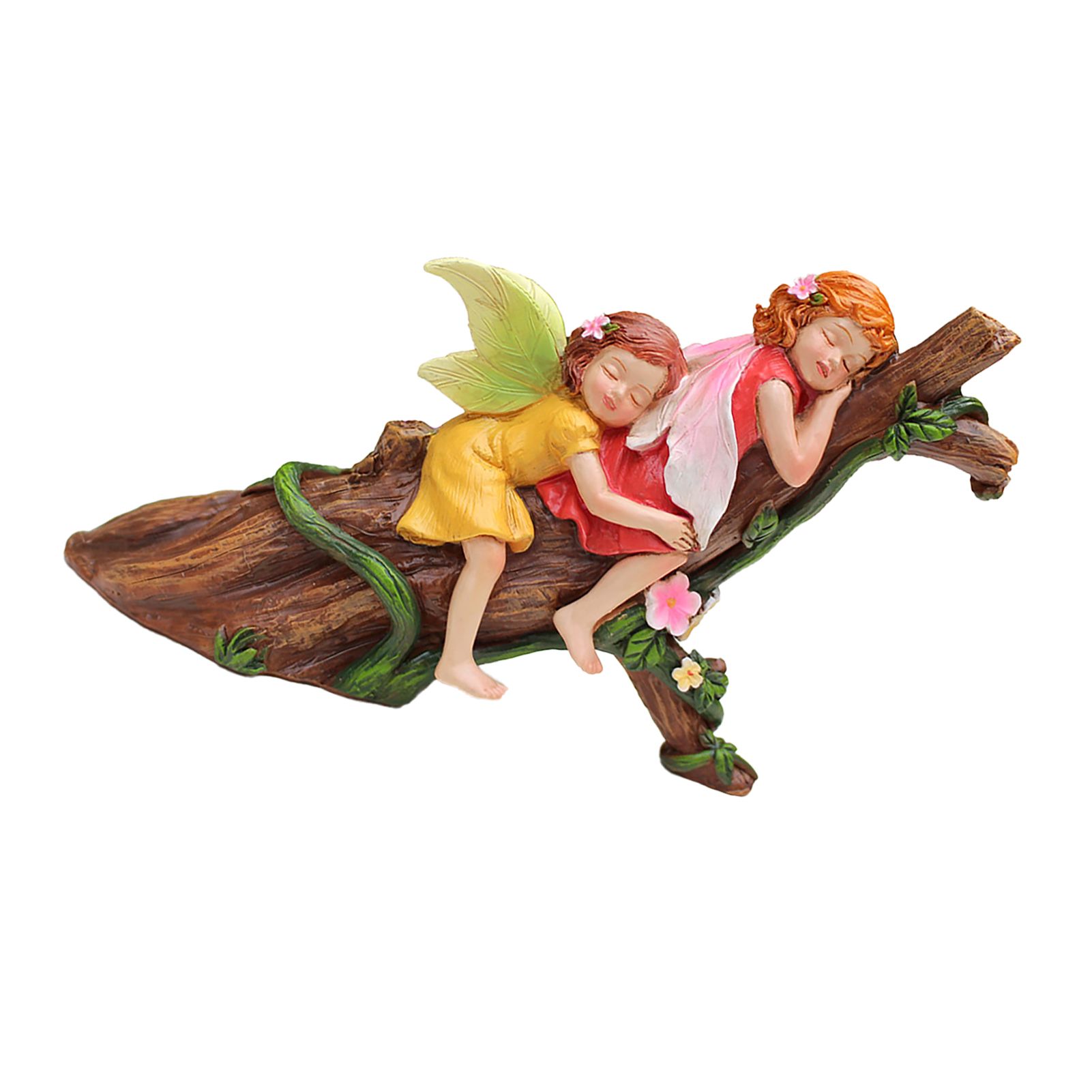 Miniature Fairy Resting Statue Resin Sleeping Fairy Mini Sculpture Garden — image 1