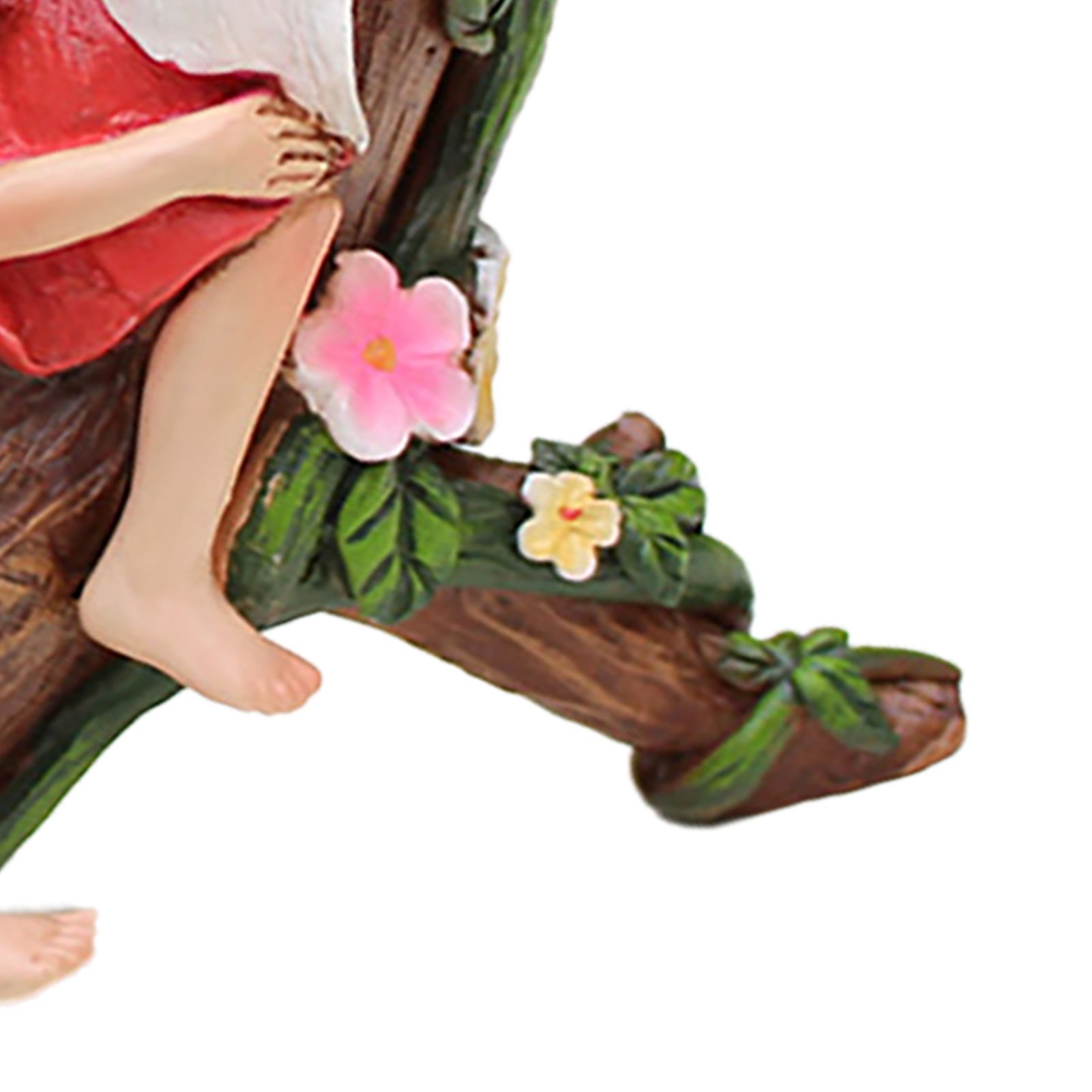 Miniature Fairy Resting Statue Resin Sleeping Fairy Mini Sculpture Garden view 2