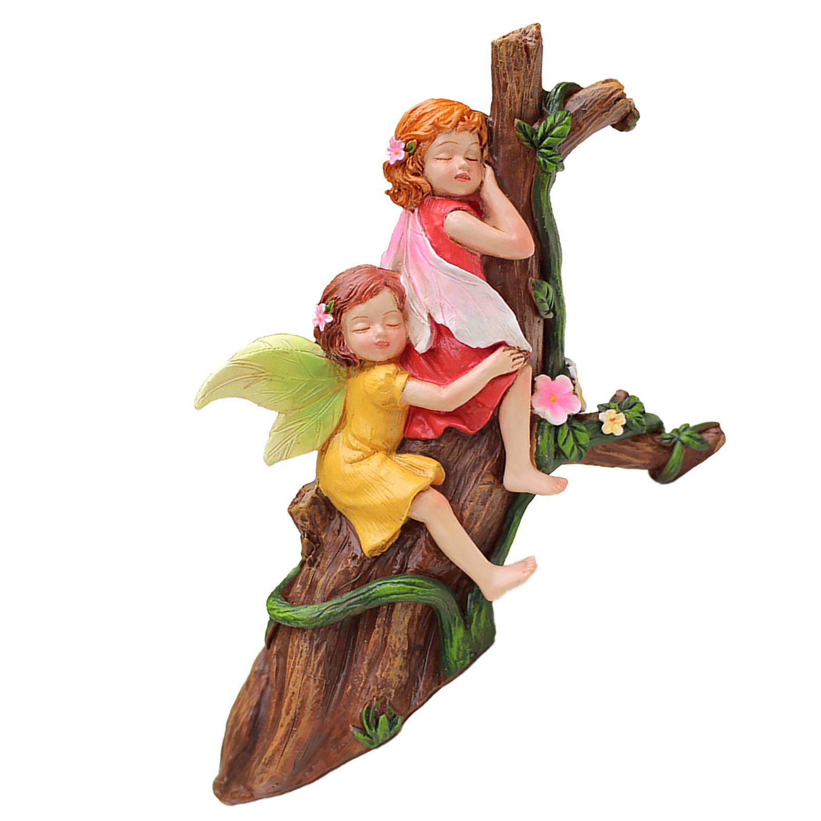 Miniature Fairy Resting Statue Resin Sleeping Fairy Mini Sculpture Garden view 4