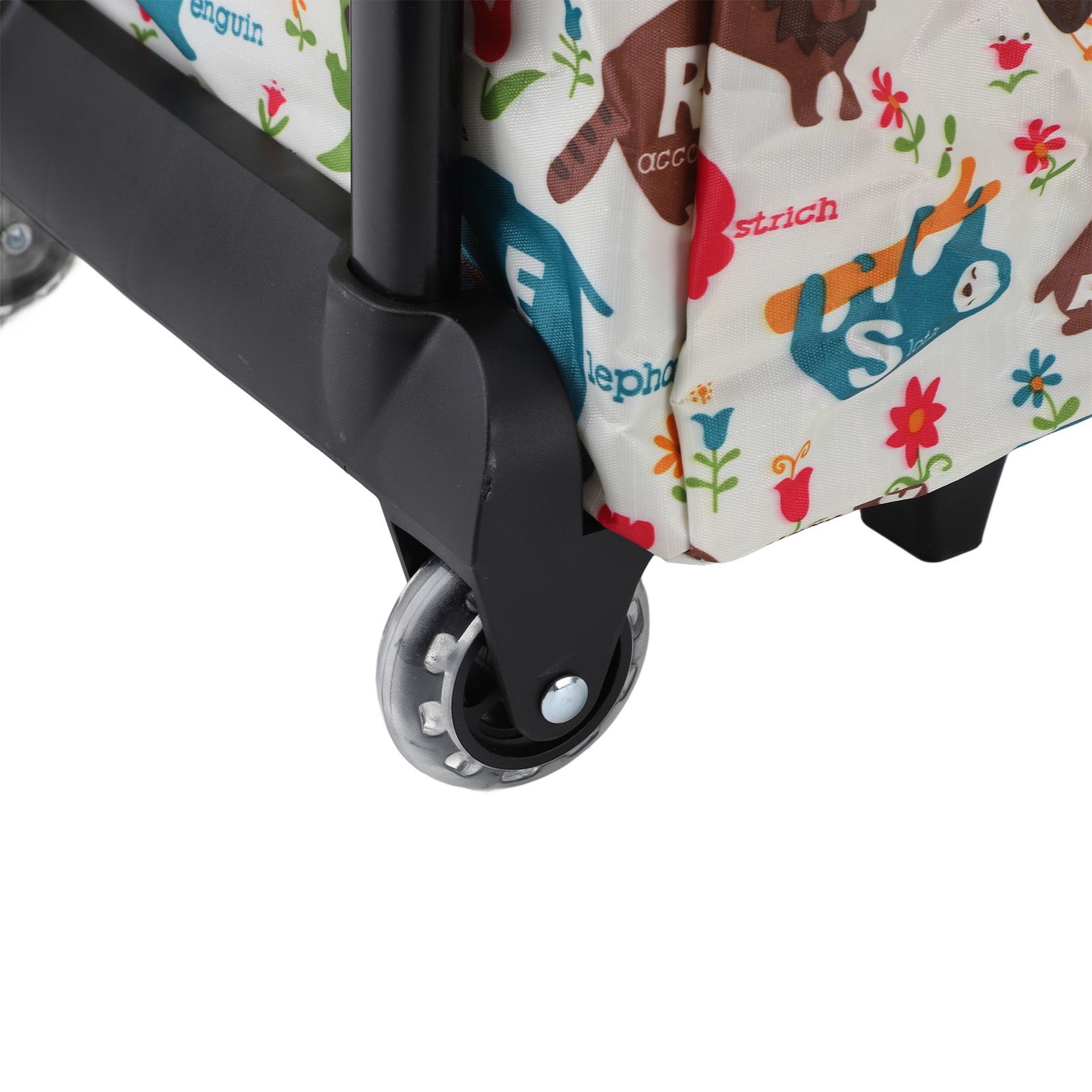Foldable Shopping Cart for Groceries with Wheels 360 Degree Rolling Swivel view 7