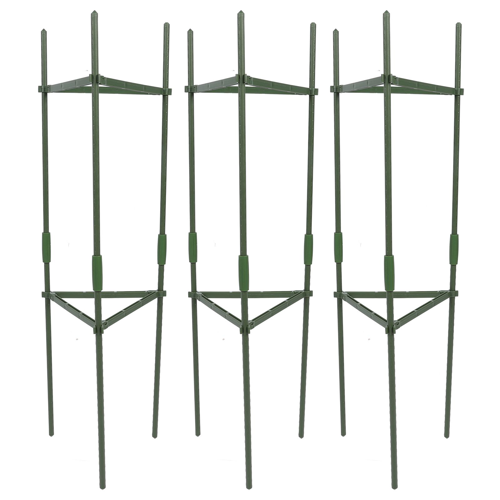 3Pcs Tomato Cage Triangular Heavy Duty Tomatoes Plant Stakes Support Cages view 3