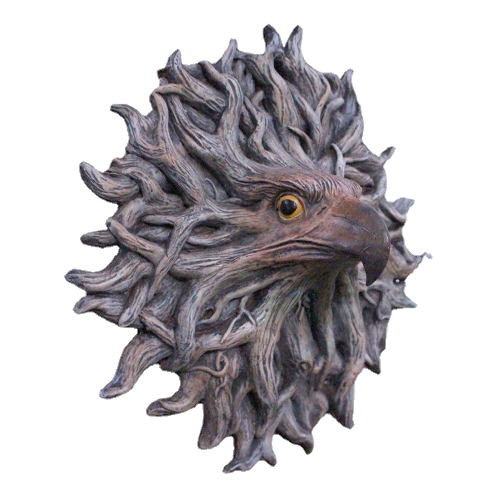 Eagle Head Tree Decor Lifelike Resin Tree Root Eagle Head Pendant Hanging view 3