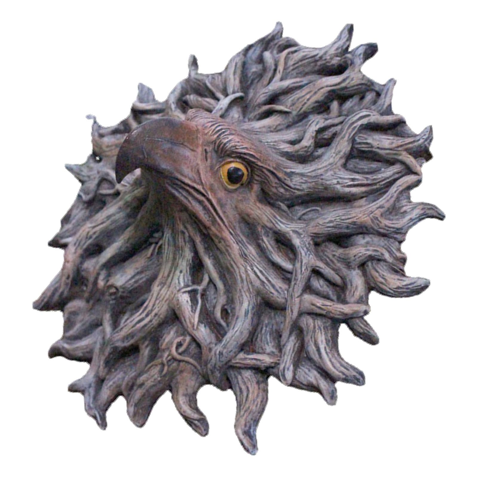 Eagle Head Tree Decor Lifelike Resin Tree Root Eagle Head Pendant Hanging view 4