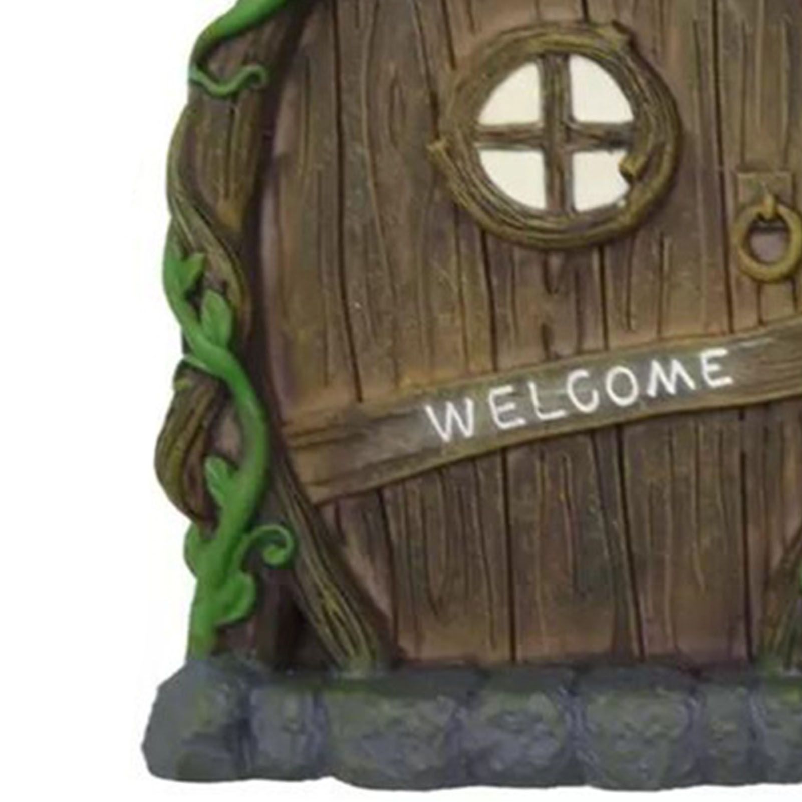 Miniature Window Door Decoration Set Resin Glow Fairy Window Door Sculpture view 5