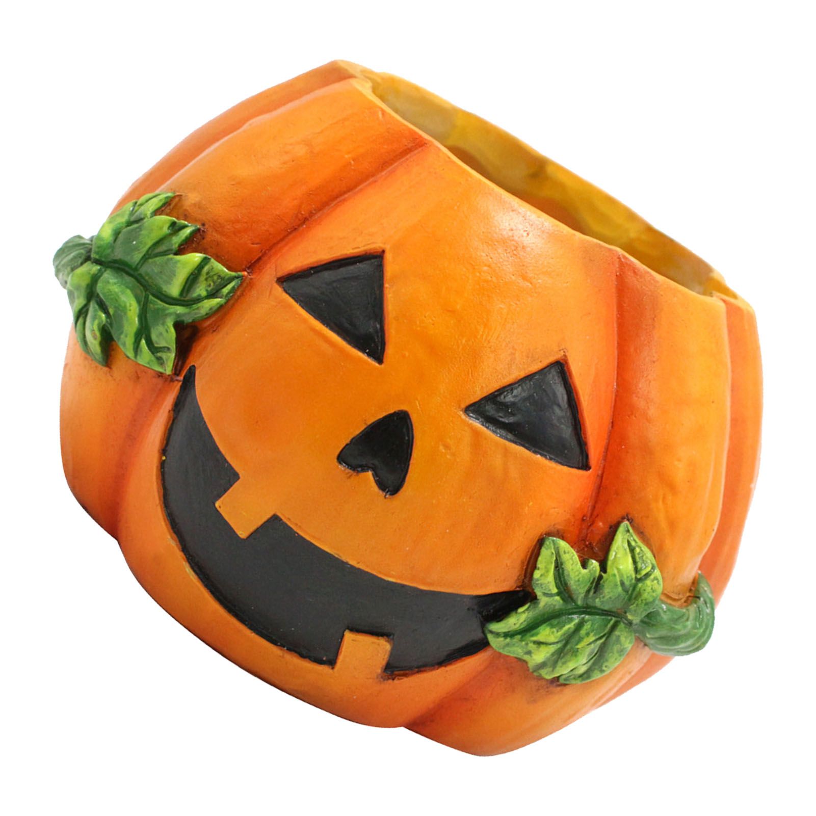 Pumpkin Flower Pot Resin Pumpkin Succulent Flower Pot Planter Halloween view 6